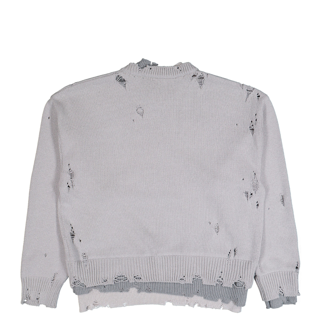 Maison Mihara Yasuhiro Triple Layered Knit Sweater Gray Knits A15SW532 Detail View 1 | GATE