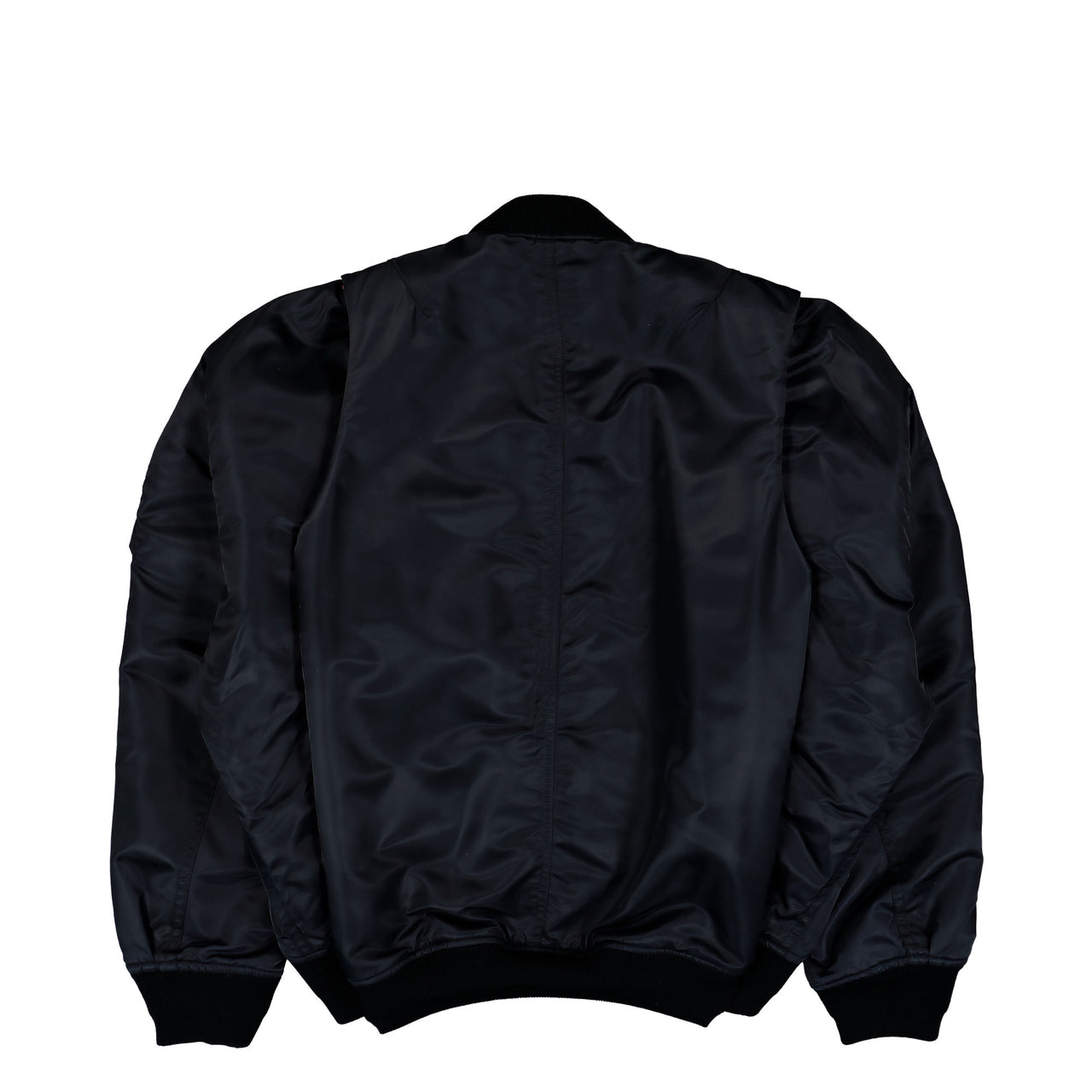 Maison Mihara Yasuhiro Back Vest Bomber Jacket Black Jackets A16BL051 Detail View 1 | GATE