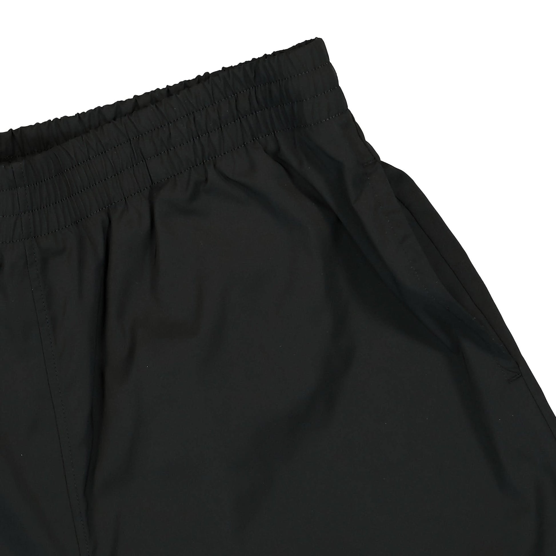 1017 Alyx 9SM Logo Embroidered Swim Shorts Black Detail view 4 | Gate