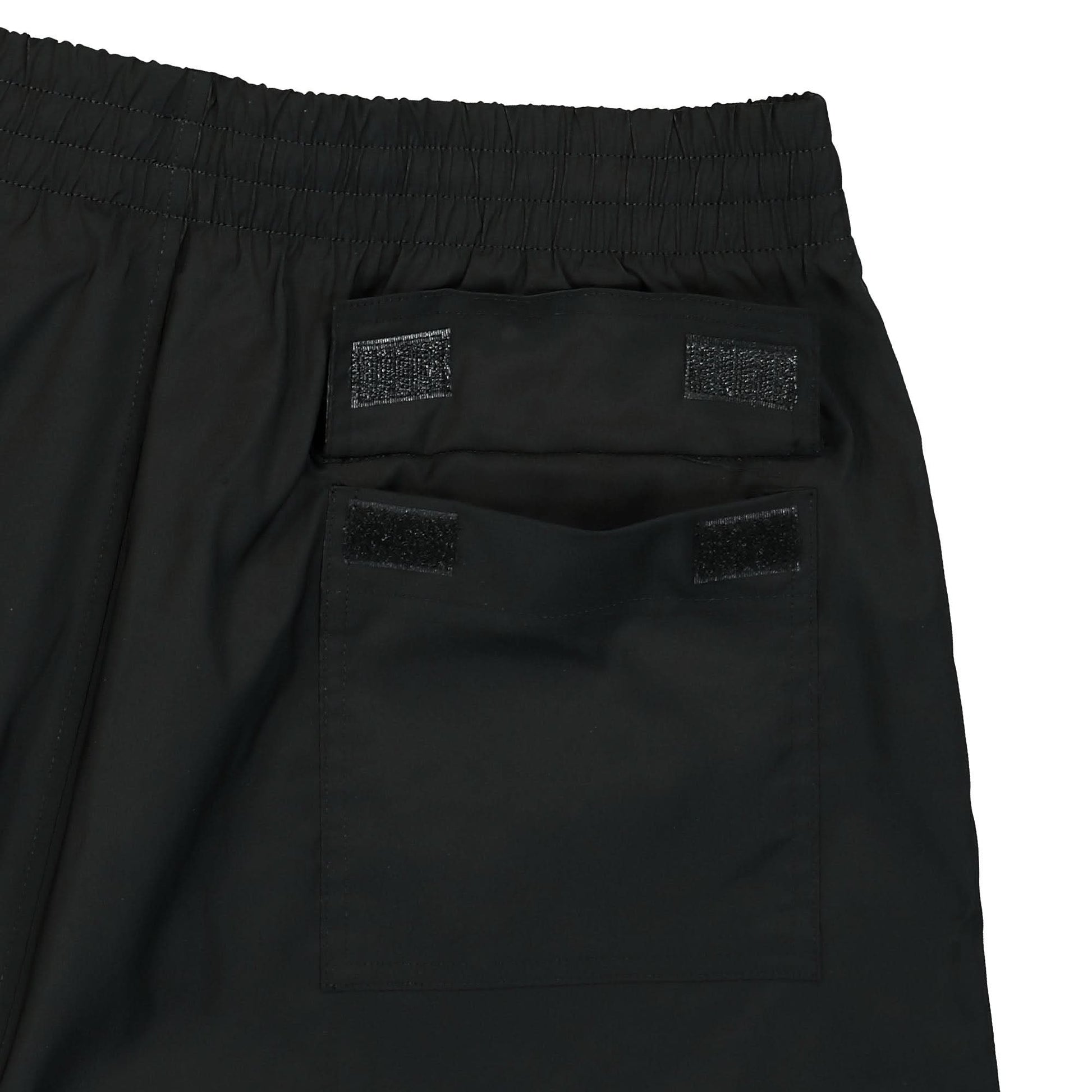 1017 Alyx 9SM Logo Embroidered Swim Shorts Black Detail view 5 | Gate