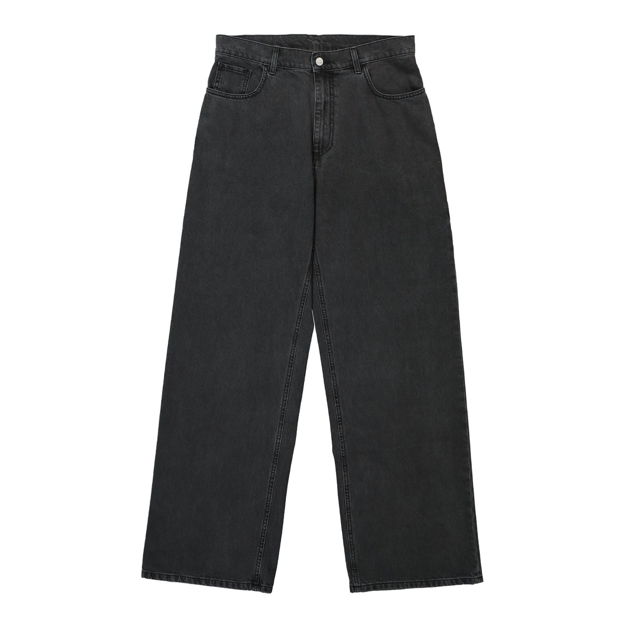 1017 Alyx 9SM Wide Leg Jeans With Buckle Black Detail view 1 | Gate