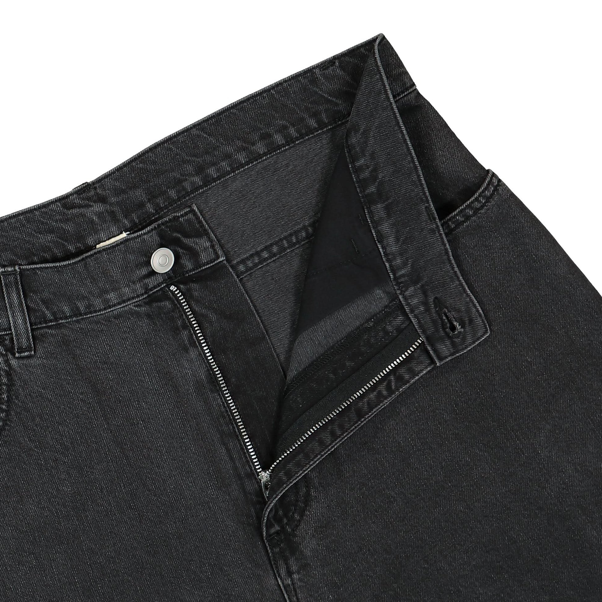 1017 Alyx 9SM Wide Leg Jeans With Buckle Black Detail view 4 | Gate