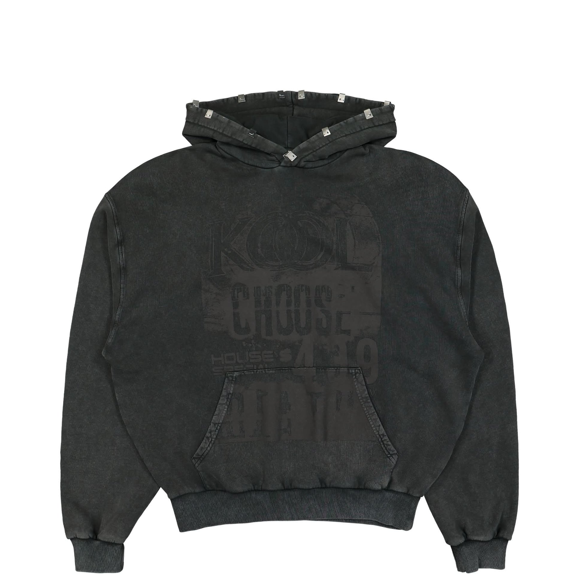 1017 Alyx 9SM Oversized Mark Flood Hoodie Black Detail view 1 | Gate