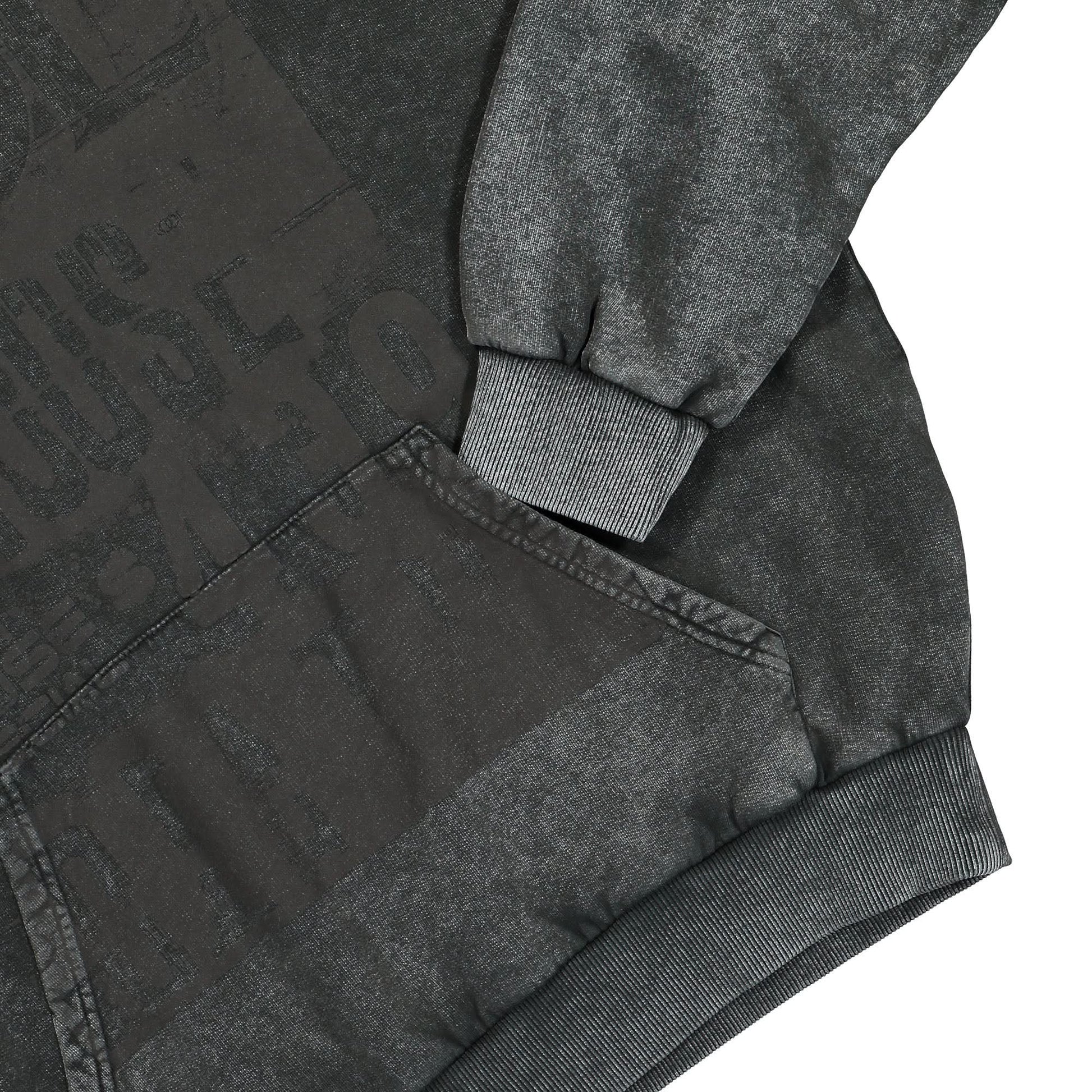 1017 Alyx 9SM Oversized Mark Flood Hoodie Black Detail view 4 | Gate