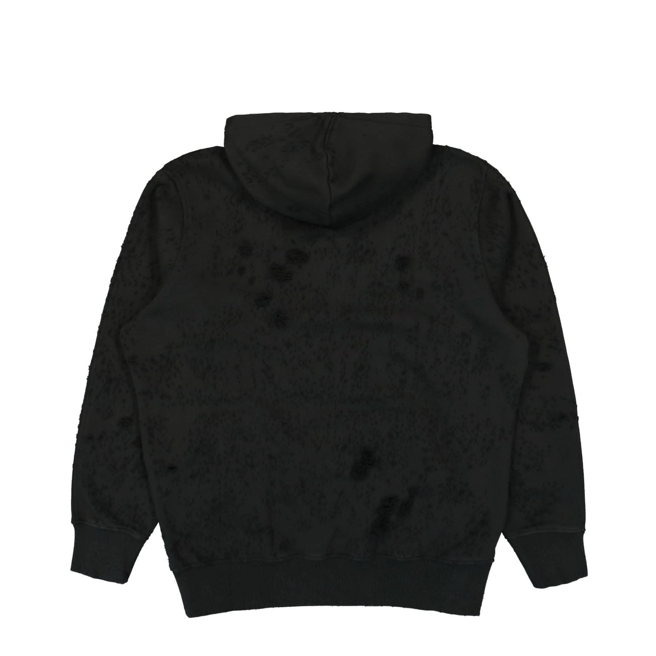 1017 Alyx 9SM Destroyed Lightercap Hoodie Black Detail view 1 | Gate