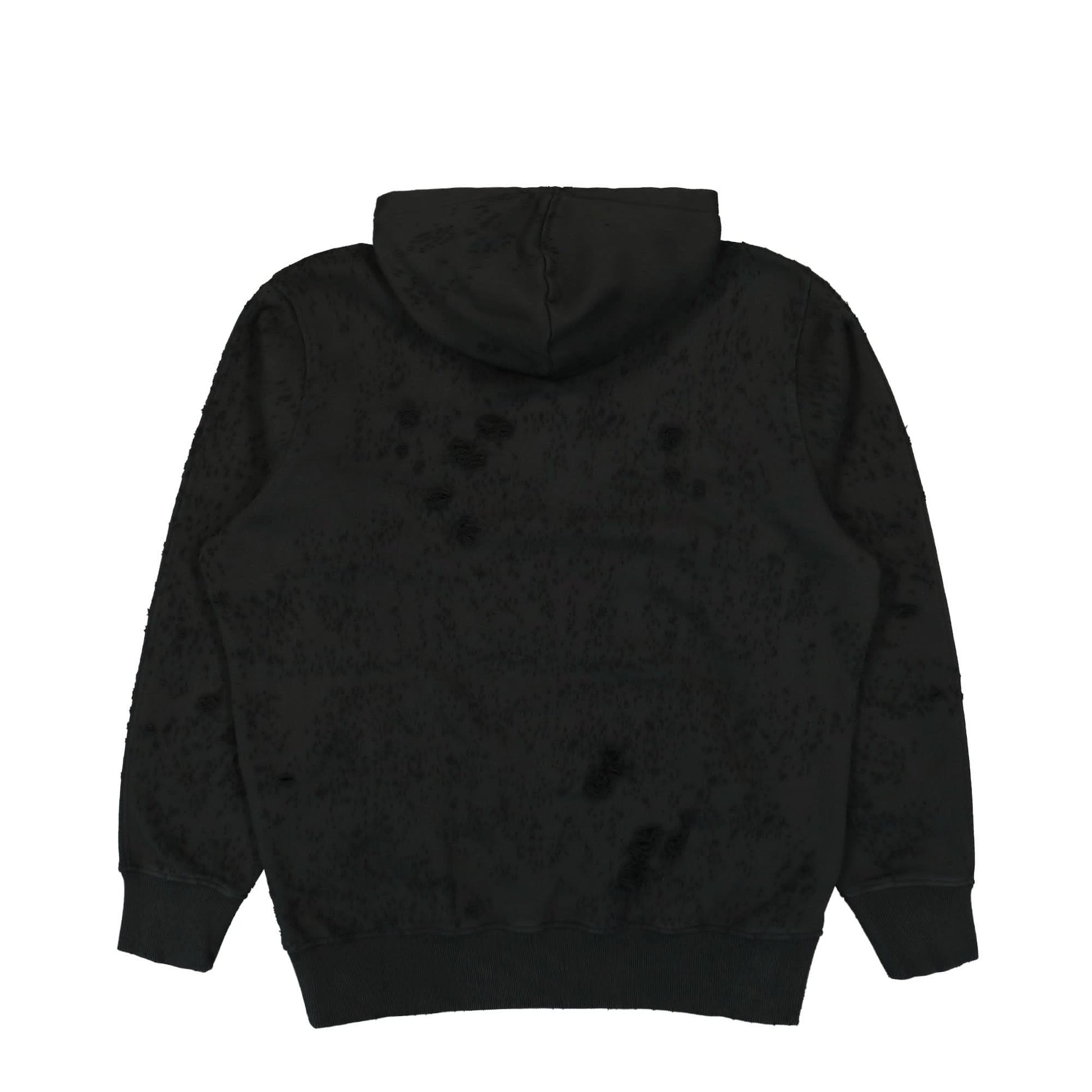 1017 Alyx 9SM Destroyed Lightercap Hoodie Black Detail view 2 | Gate
