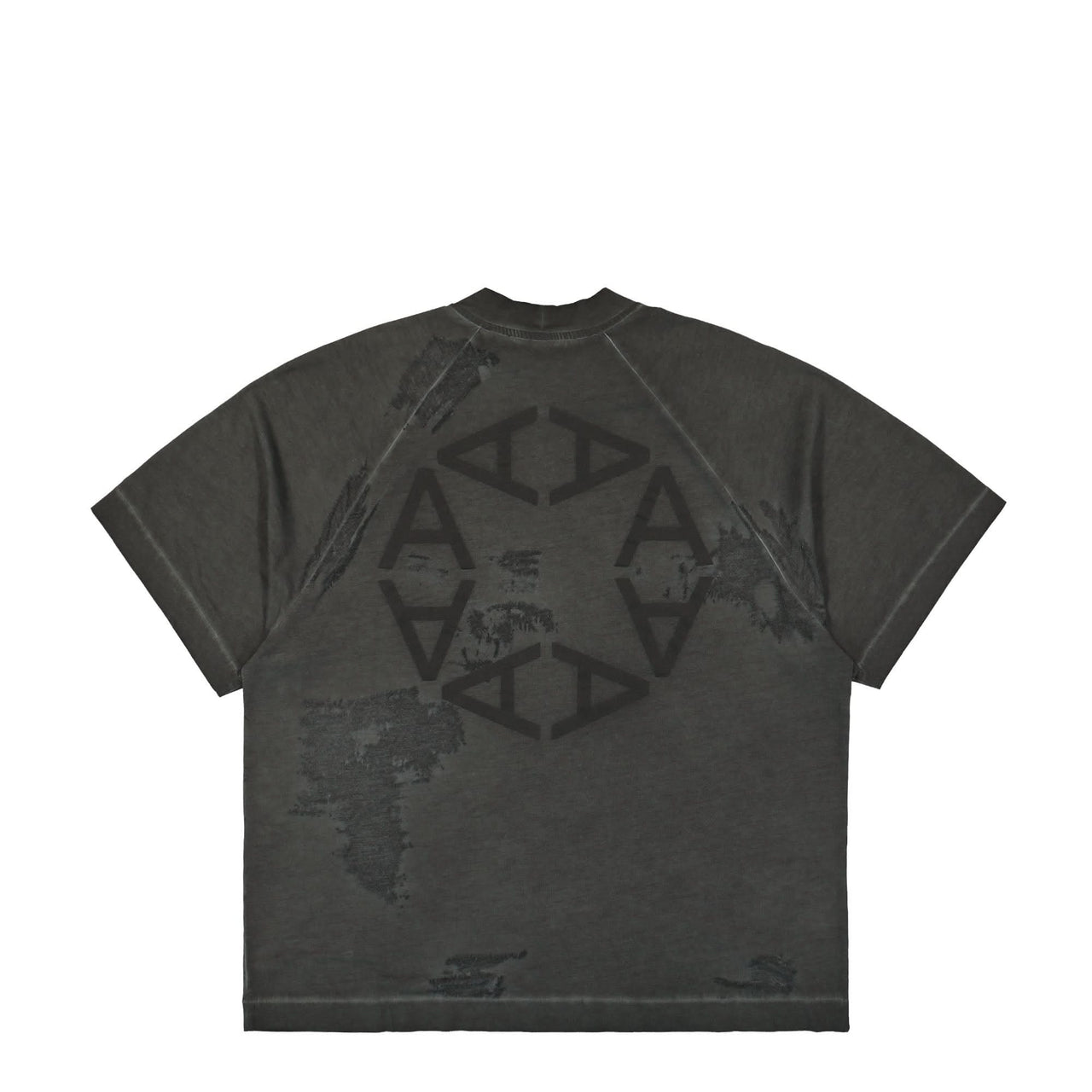 1017 Alyx 9SM Oversized Translucent Graphic Logo T-Shirt Black Detail view 1 | Gate