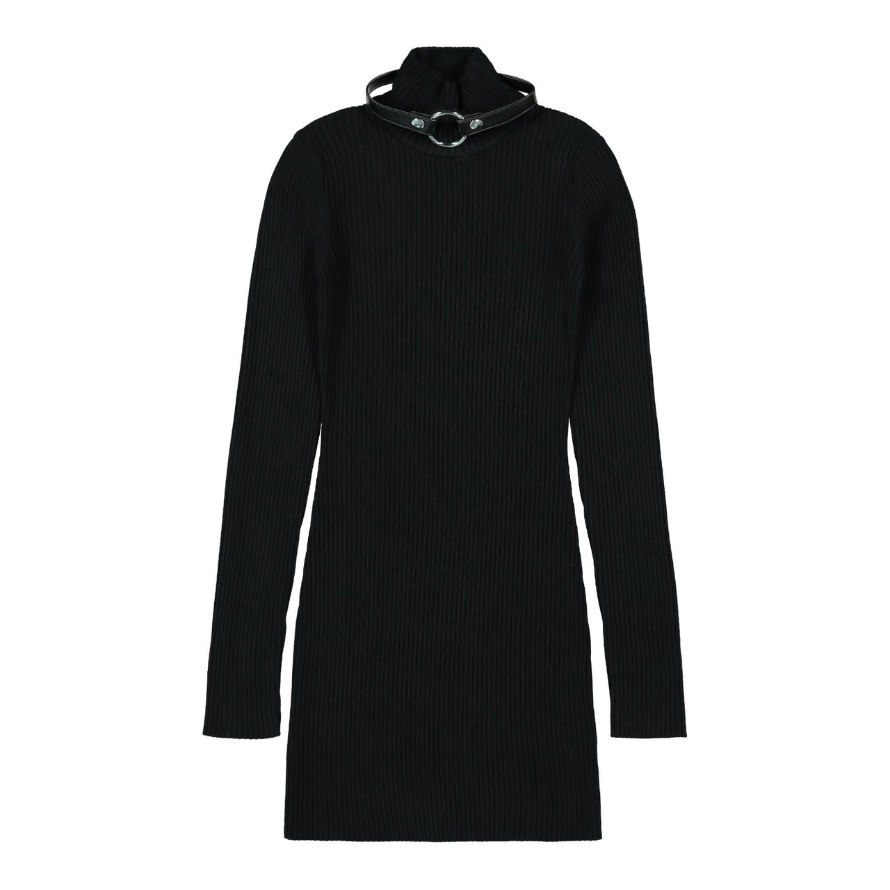 1017 Alyx 9SM Bondage Knit Dress Black Detail view 1 | Gate