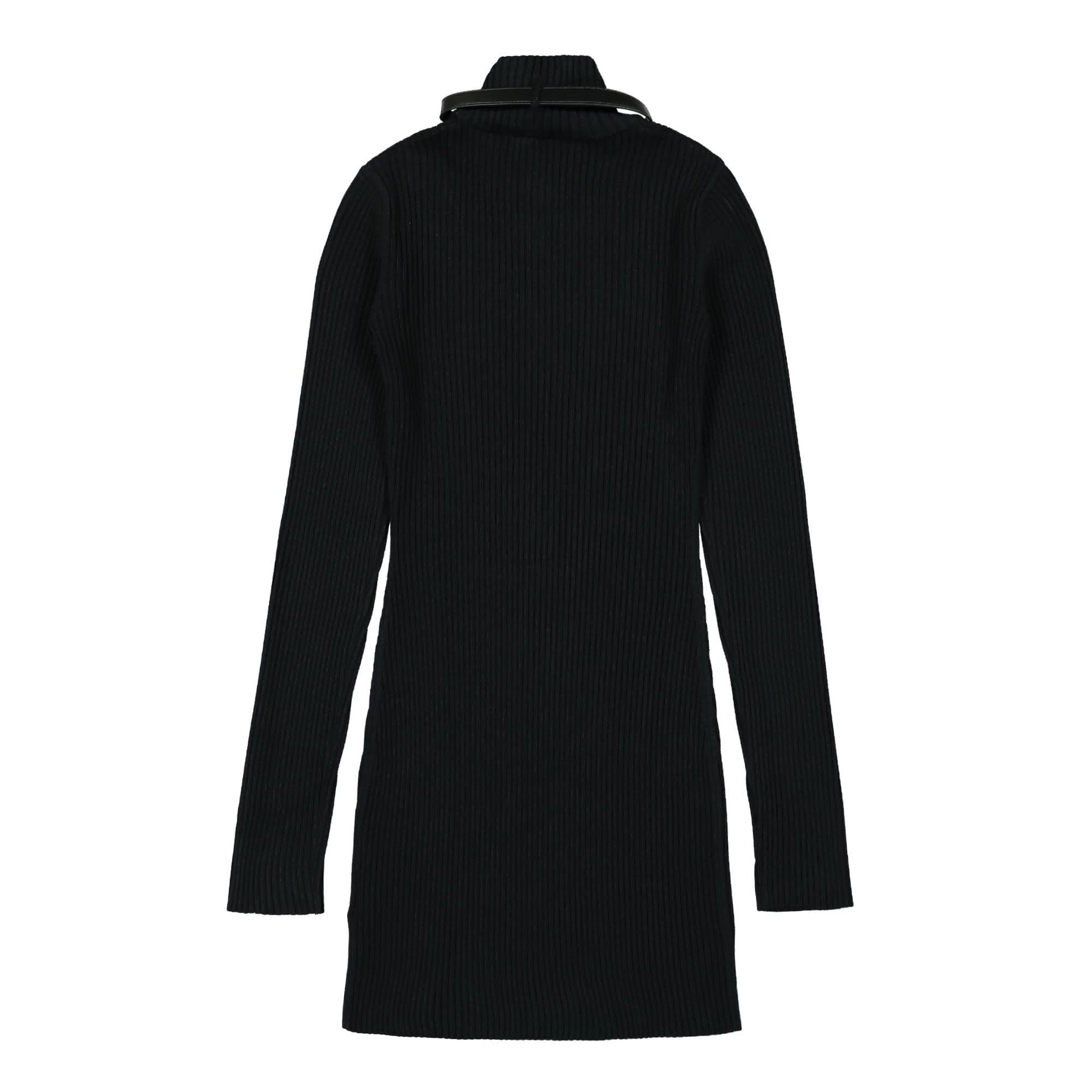 1017 Alyx 9SM Bondage Knit Dress Black Detail view 2 | Gate