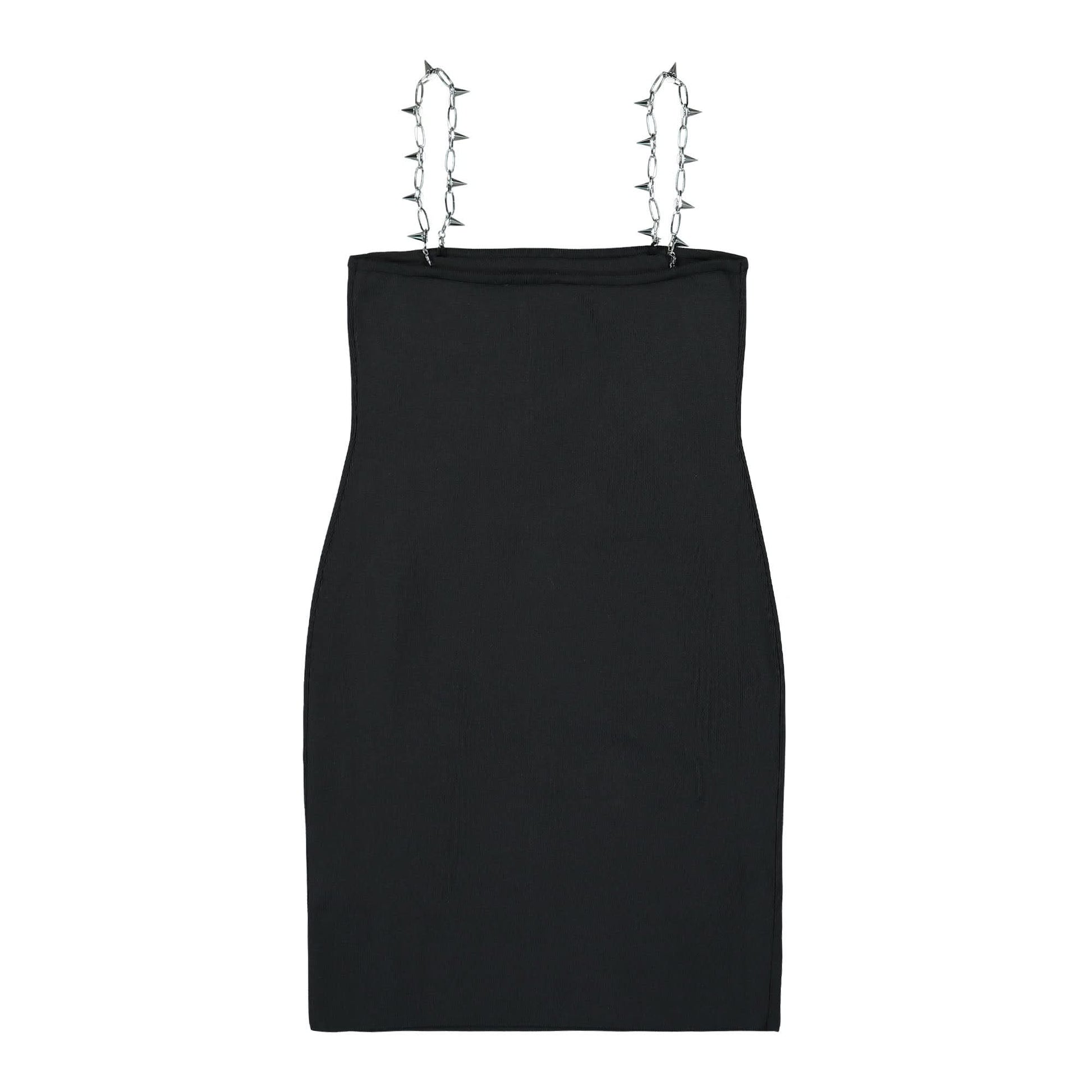 1017 Alyx 9SM Stud Strap Mini Dress Black Detail view 2 | Gate