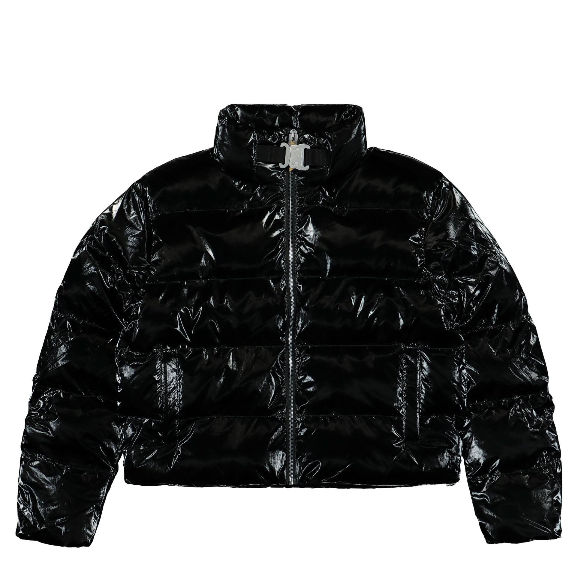 1017 Alyx 9SM Womens Nightrider Puffer Jacket Black Detail view 1 | Gate