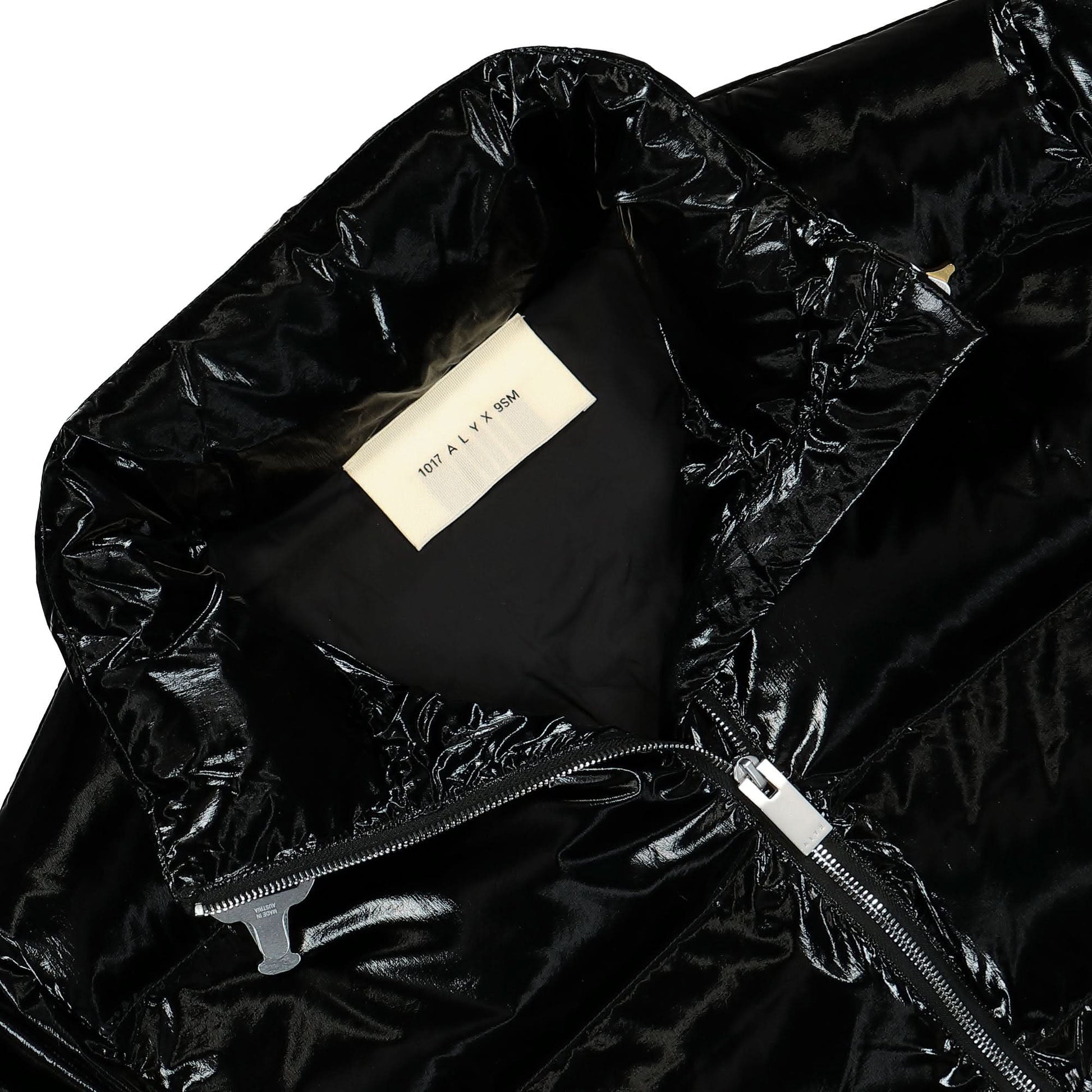 1017 Alyx 9SM Womens Nightrider Puffer Jacket Black Detail view 3 | Gate