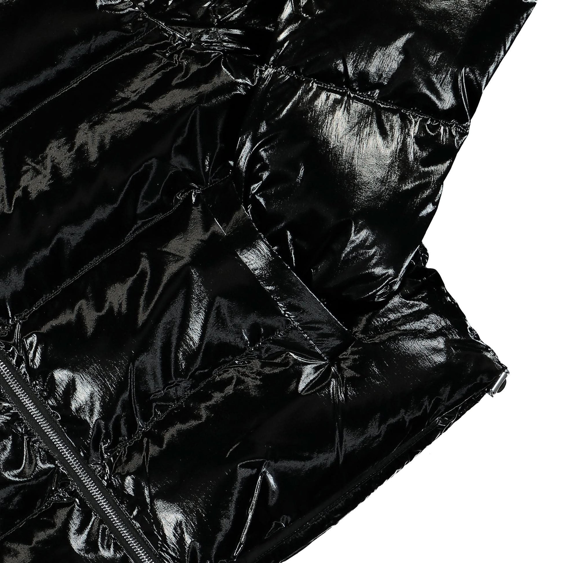 1017 Alyx 9SM Womens Nightrider Puffer Jacket Black Detail view 4 | Gate