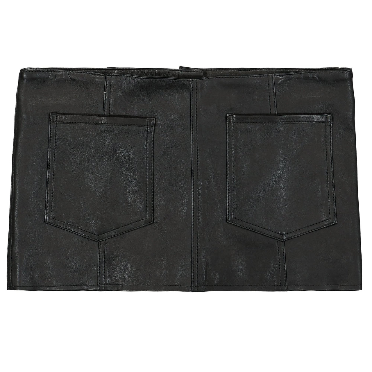 1017 Alyx 9SM Leather Buckle Mini Skirt Black Detail view 1 | Gate