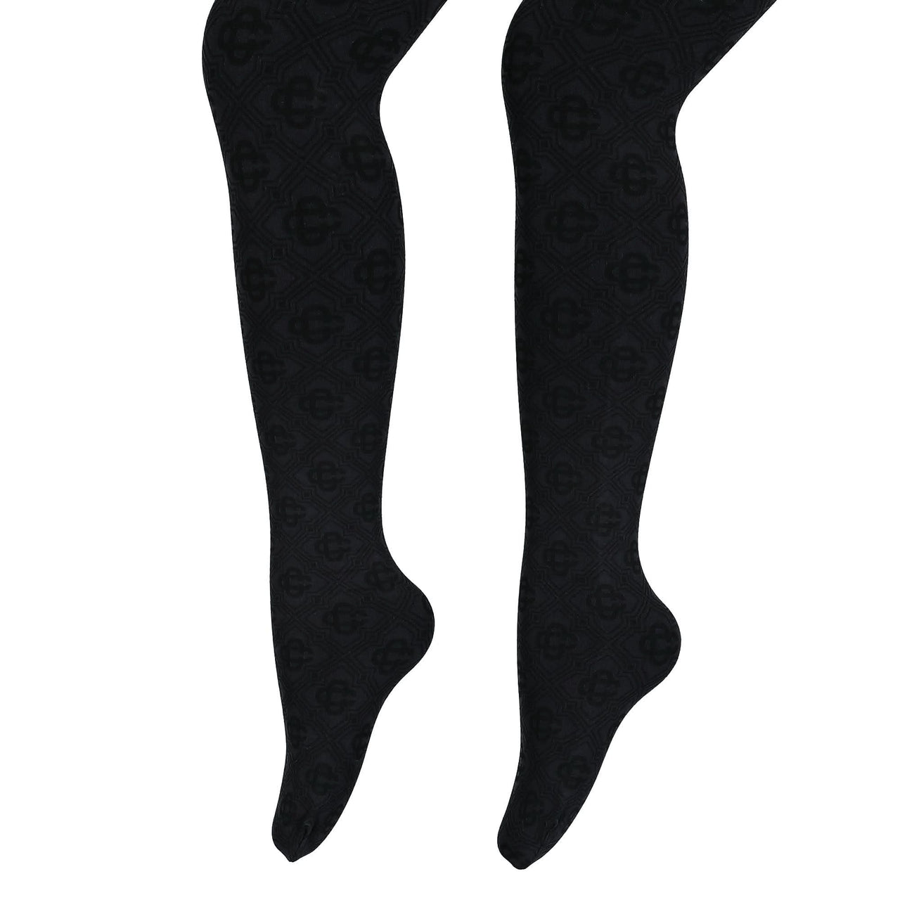 Casablanca Opaque Tights Black Detail view 1 | Gate