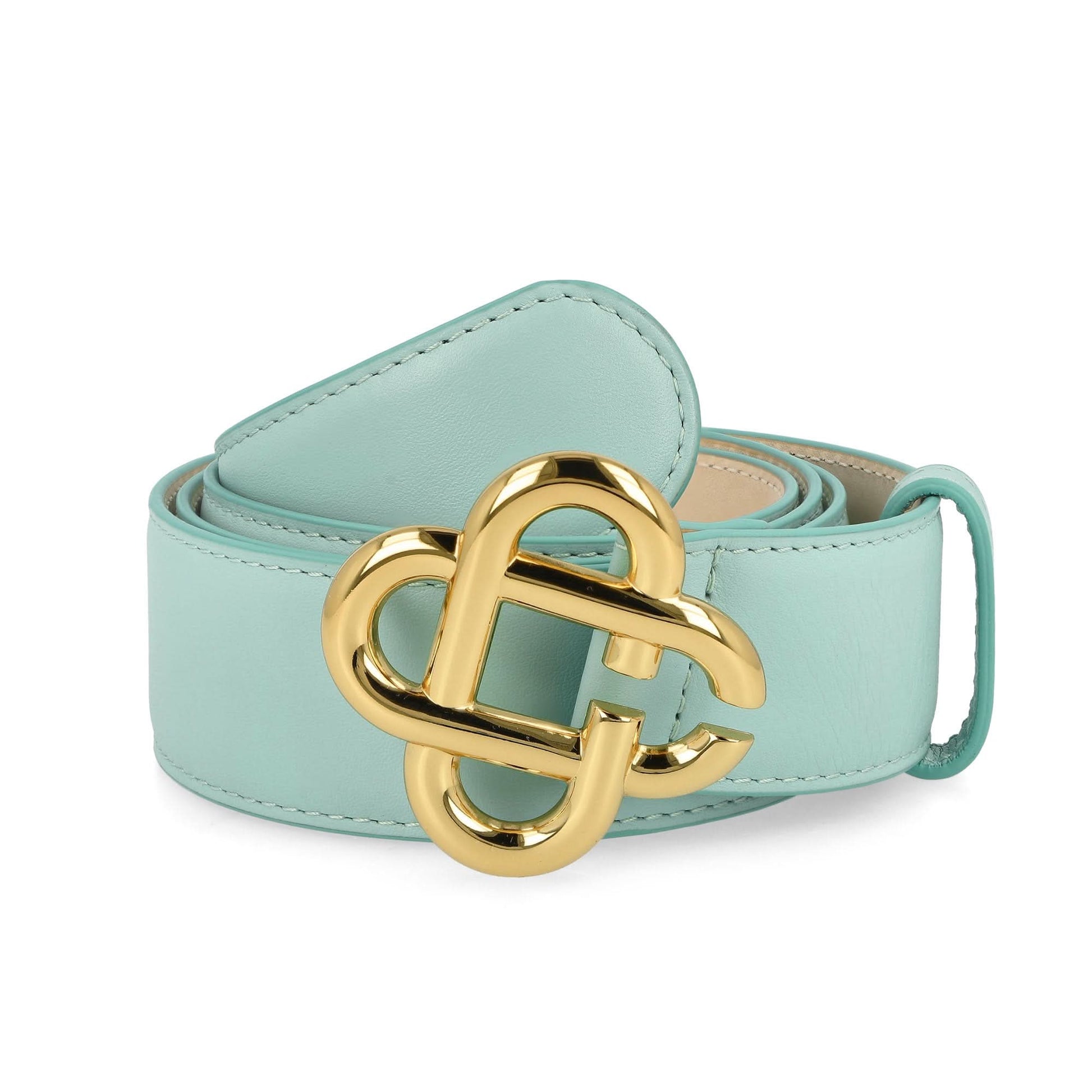 Casablanca Mens CC Logo Buckle Belt Green Detail view 2 | Gate
