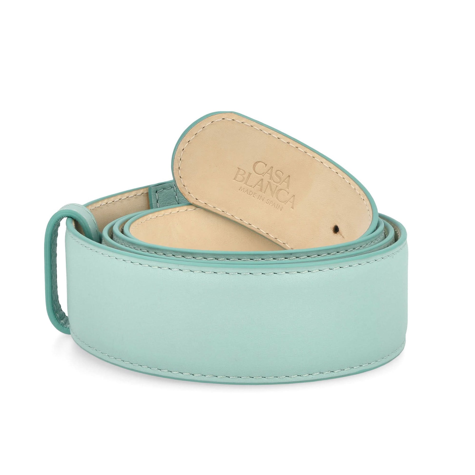 Casablanca Mens CC Logo Buckle Belt Green Detail view 3 | Gate