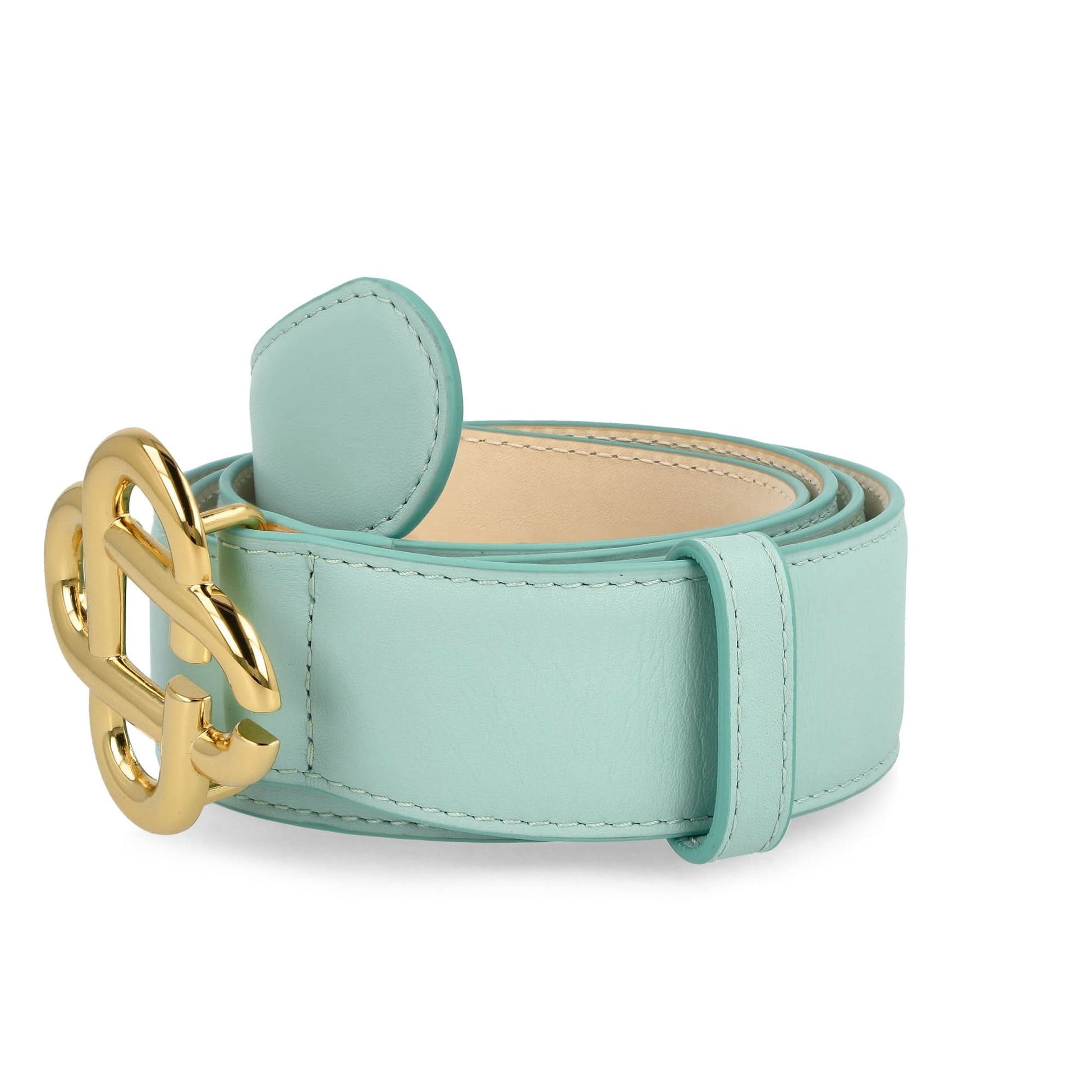 Casablanca Mens CC Logo Buckle Belt Green Detail view 4 | Gate