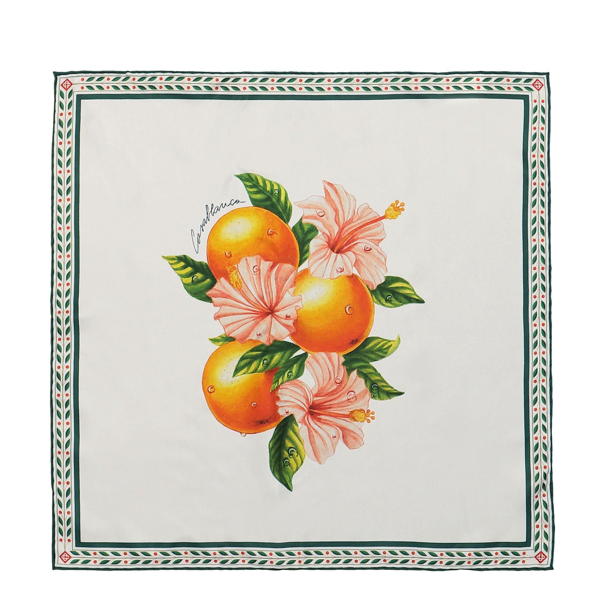 Casablanca Silk Twill Scarf Medium Multicolor Detail view 1 | Gate