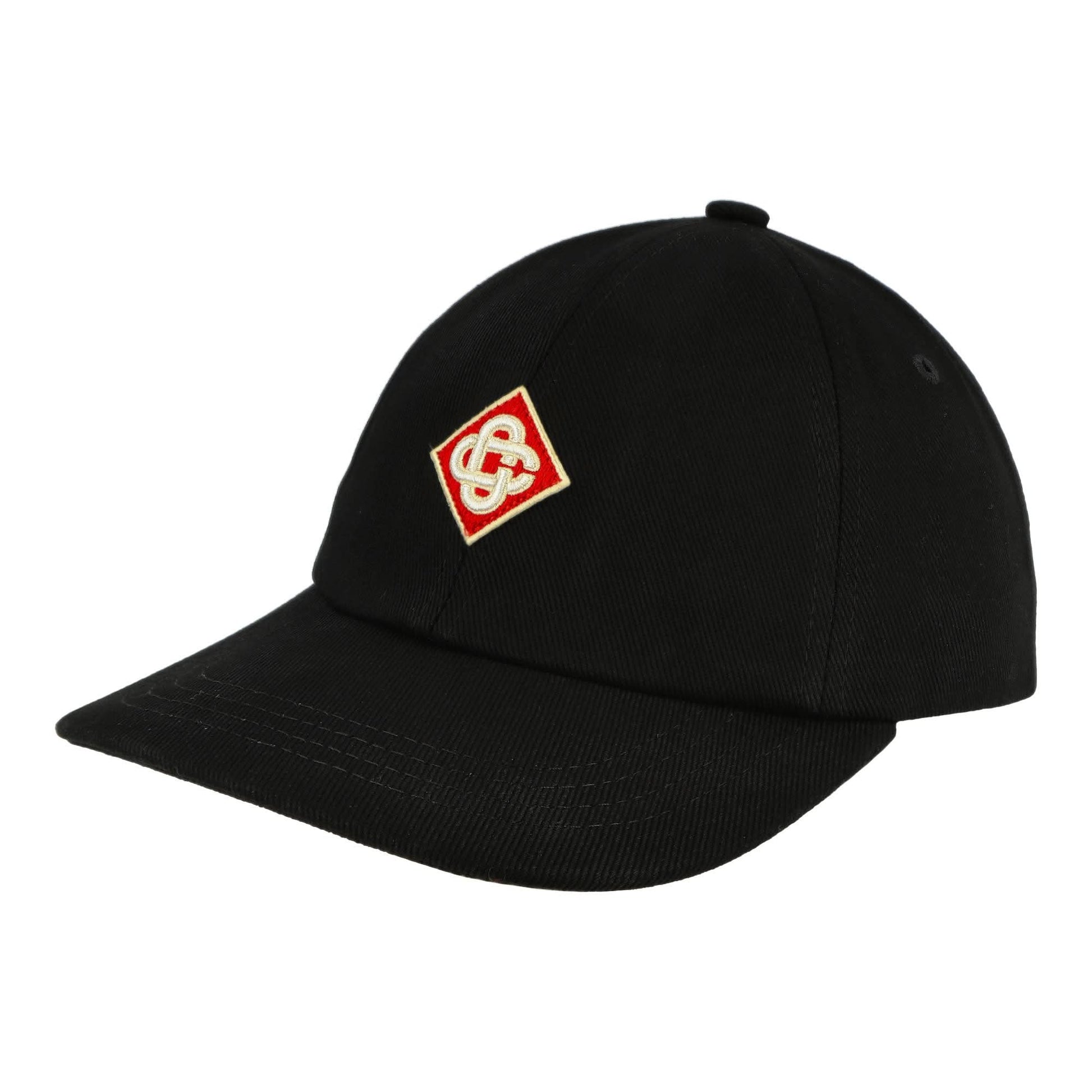 Casablanca Diamond Logo Patch Cap Black Detail view 1 | Gate