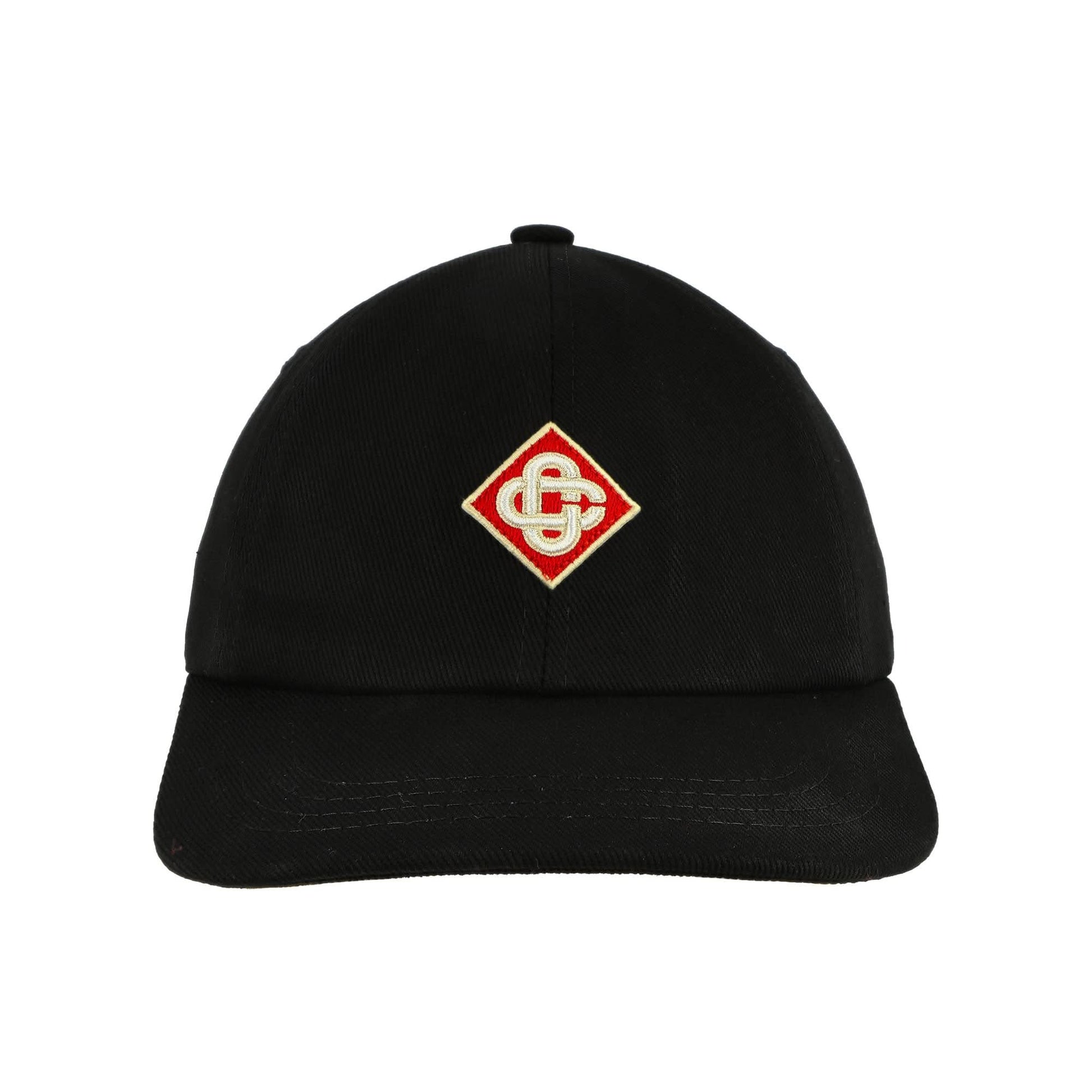 Casablanca Diamond Logo Patch Cap Black Detail view 4 | Gate