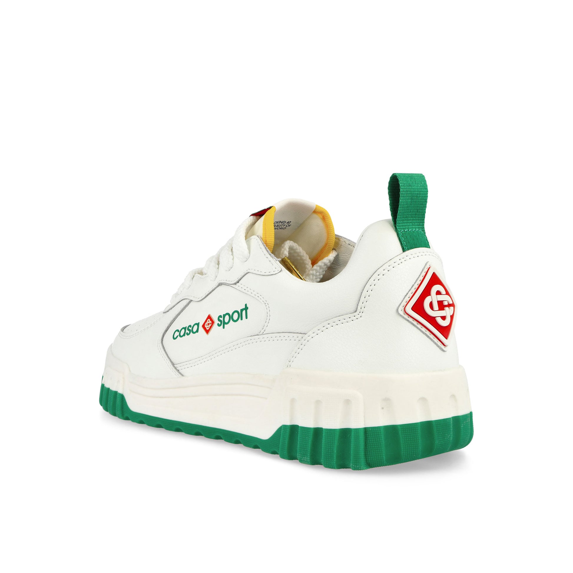 Casablanca Tennis Court Sneaker White Sneaker Detail view 3 | Gate