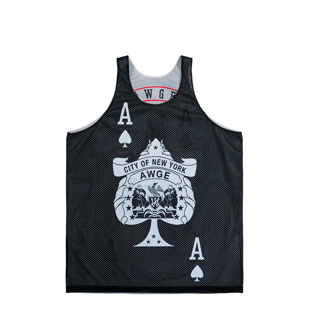 AWGE NYC Aces Tank / Reversible White / Black T-Shirts AS6SXH03AP-T2217.001 Detail View 1 | GATE