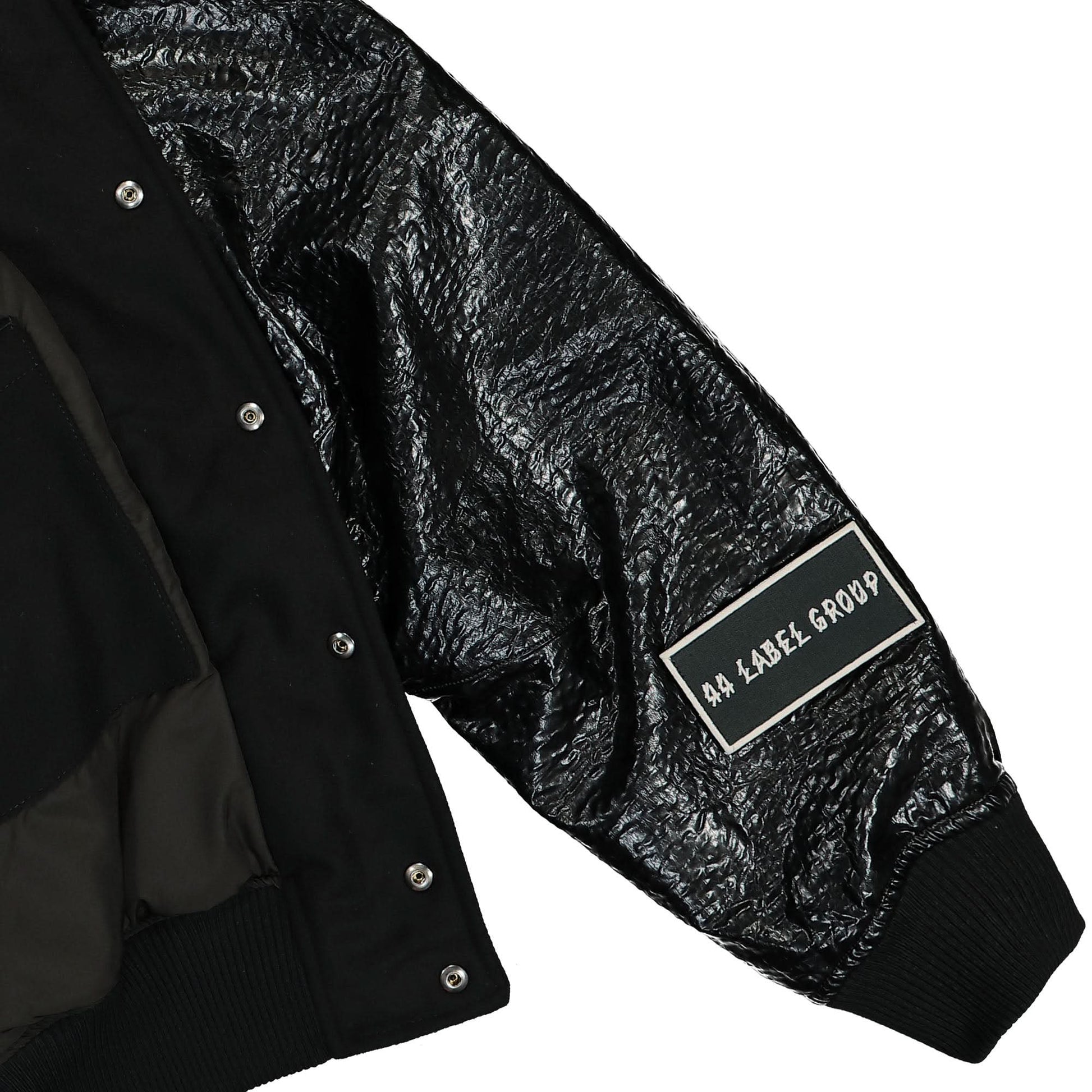 44 Label Group Grad College Varsity Jacket Black Detail view 5 | Gate