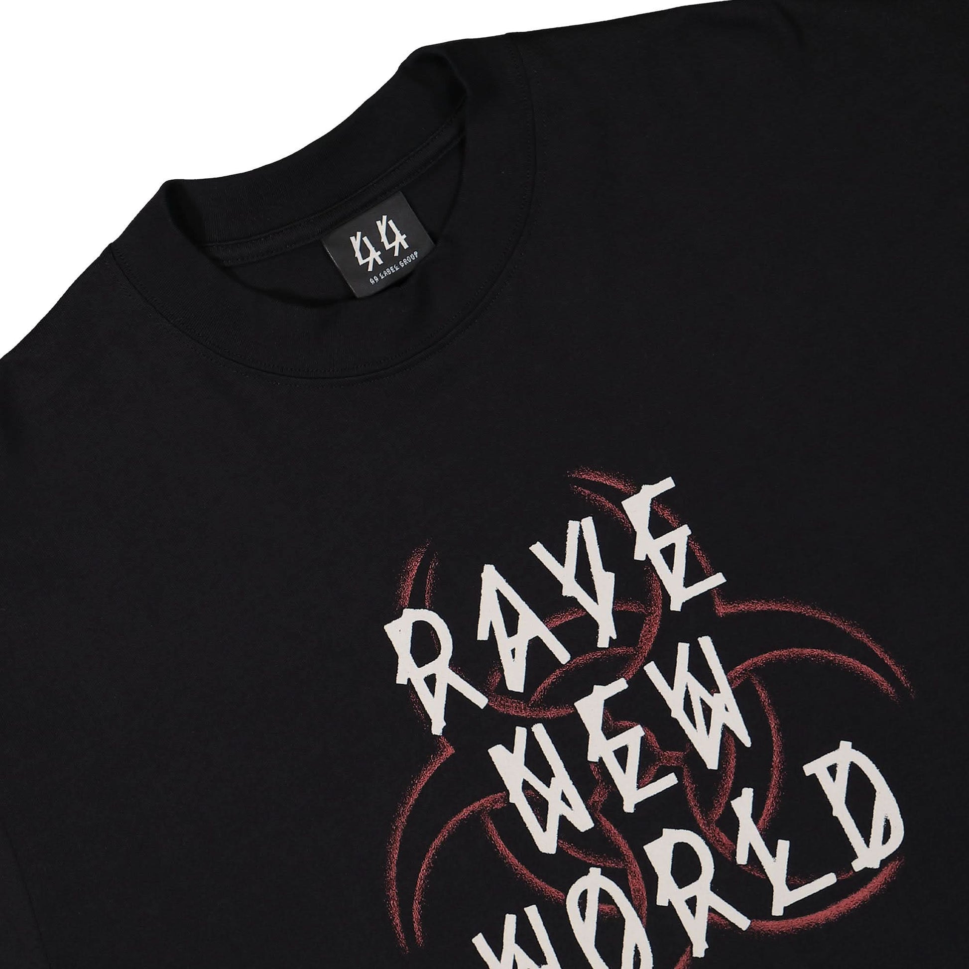 44 Label Group Rave Skull Hazard Tee Black Detail view 3 | Gate