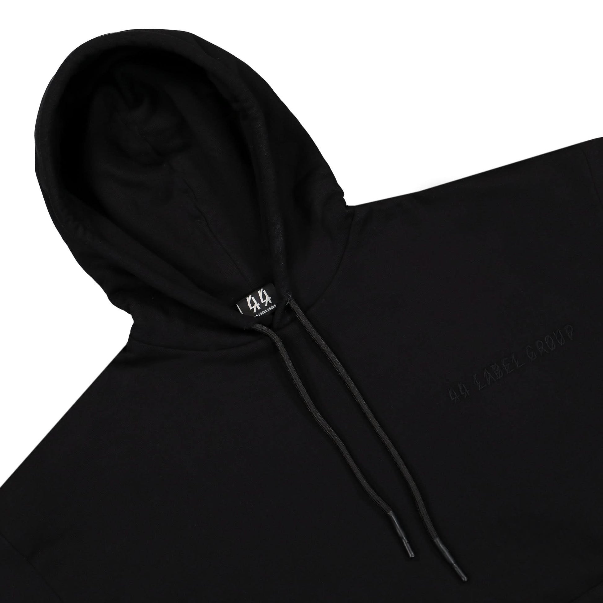 44 Label Group 44 Stretch Artwork Heavy Hoodie Black Detail view 3 | Gate