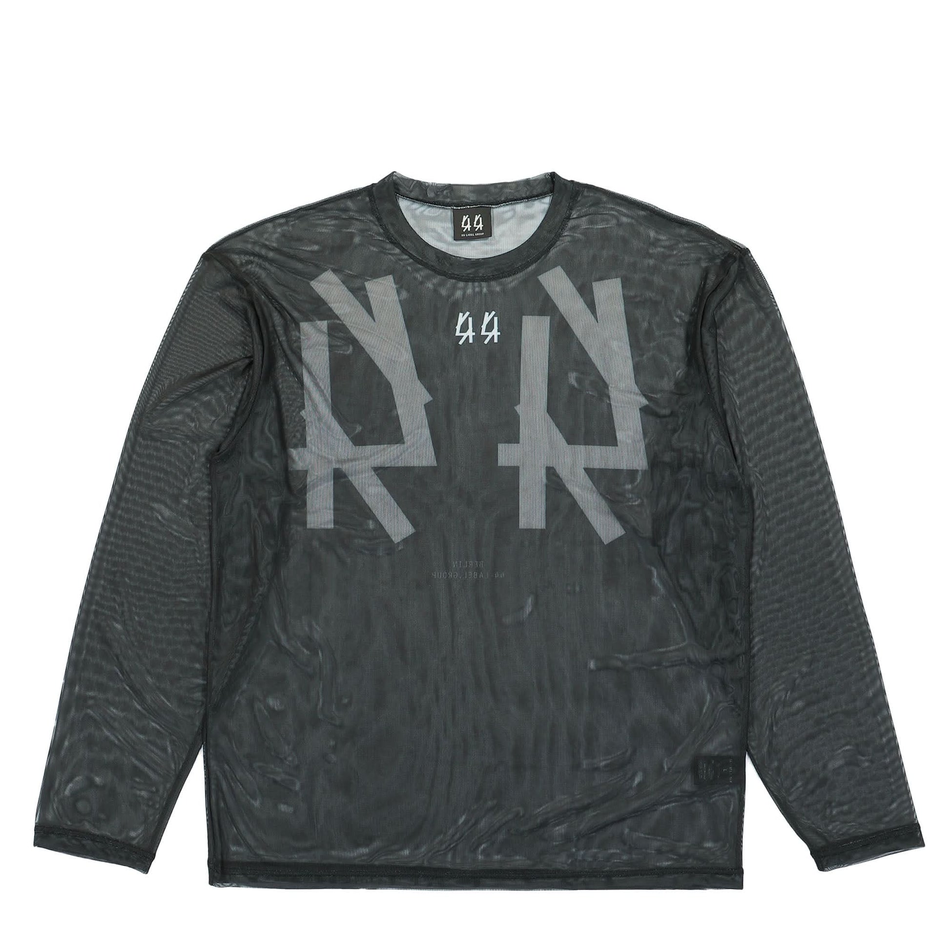 44 Label Group Long Sleeve Light Mesh Black Detail view 1 | Gate