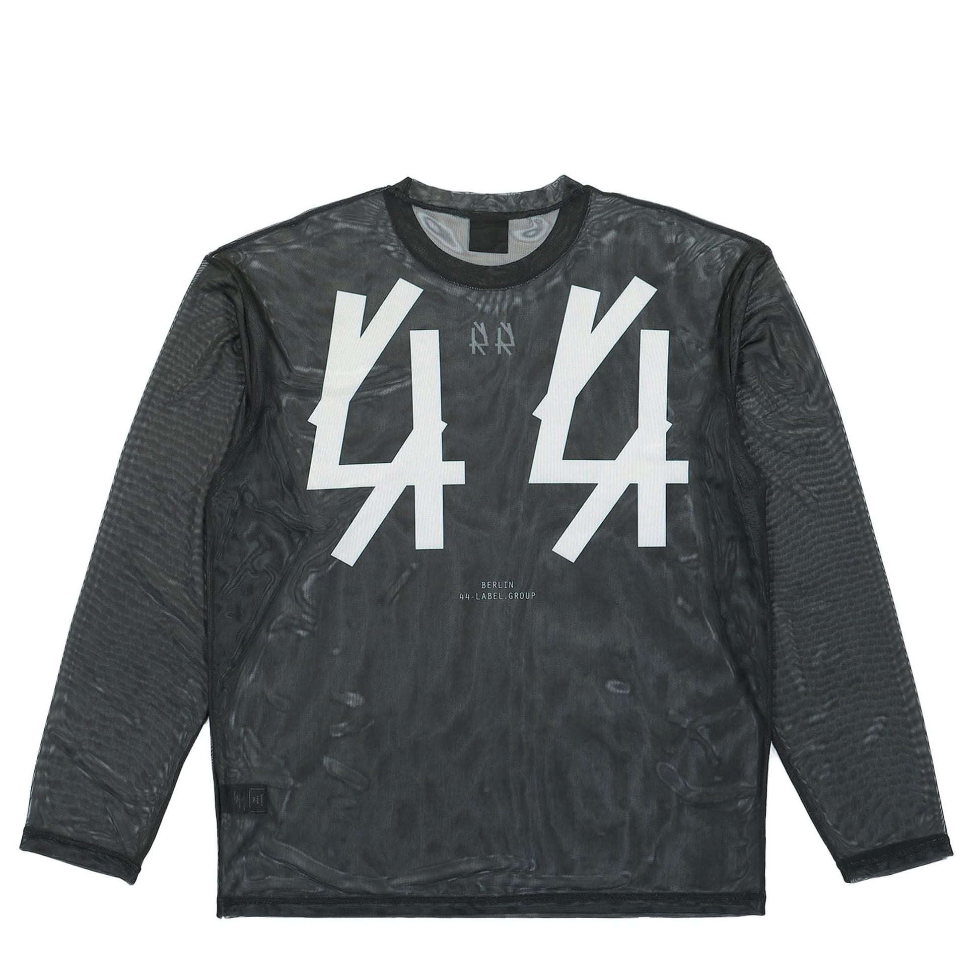 44 Label Group Long Sleeve Light Mesh Black Detail view 2 | Gate