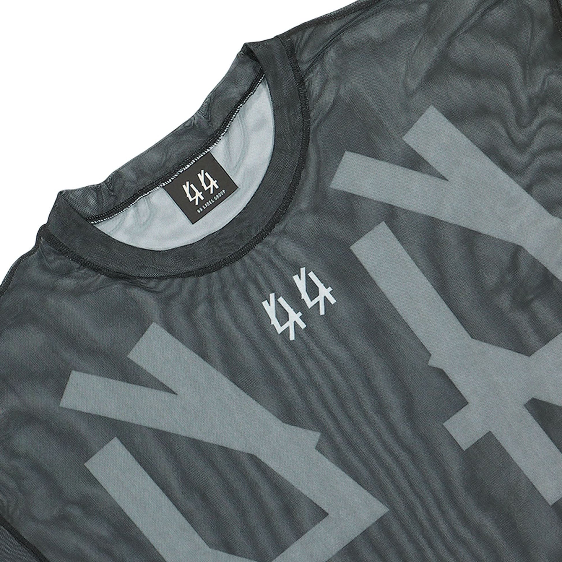 44 Label Group Long Sleeve Light Mesh Black Detail view 3 | Gate