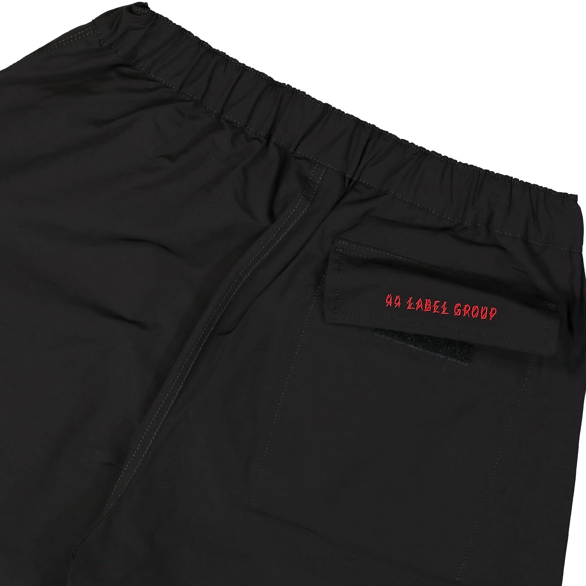 44 Label Group ID Drawstring Technocotton Pants Black Detail view 5 | Gate