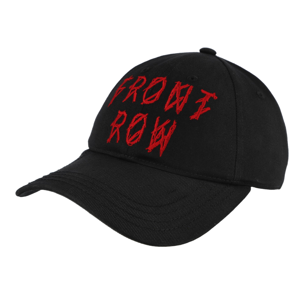 44 Label Group Front Row Cap Black + Front Raw Signal Red Caps B0030469-FA628-P674 Detail View 1 | GATE