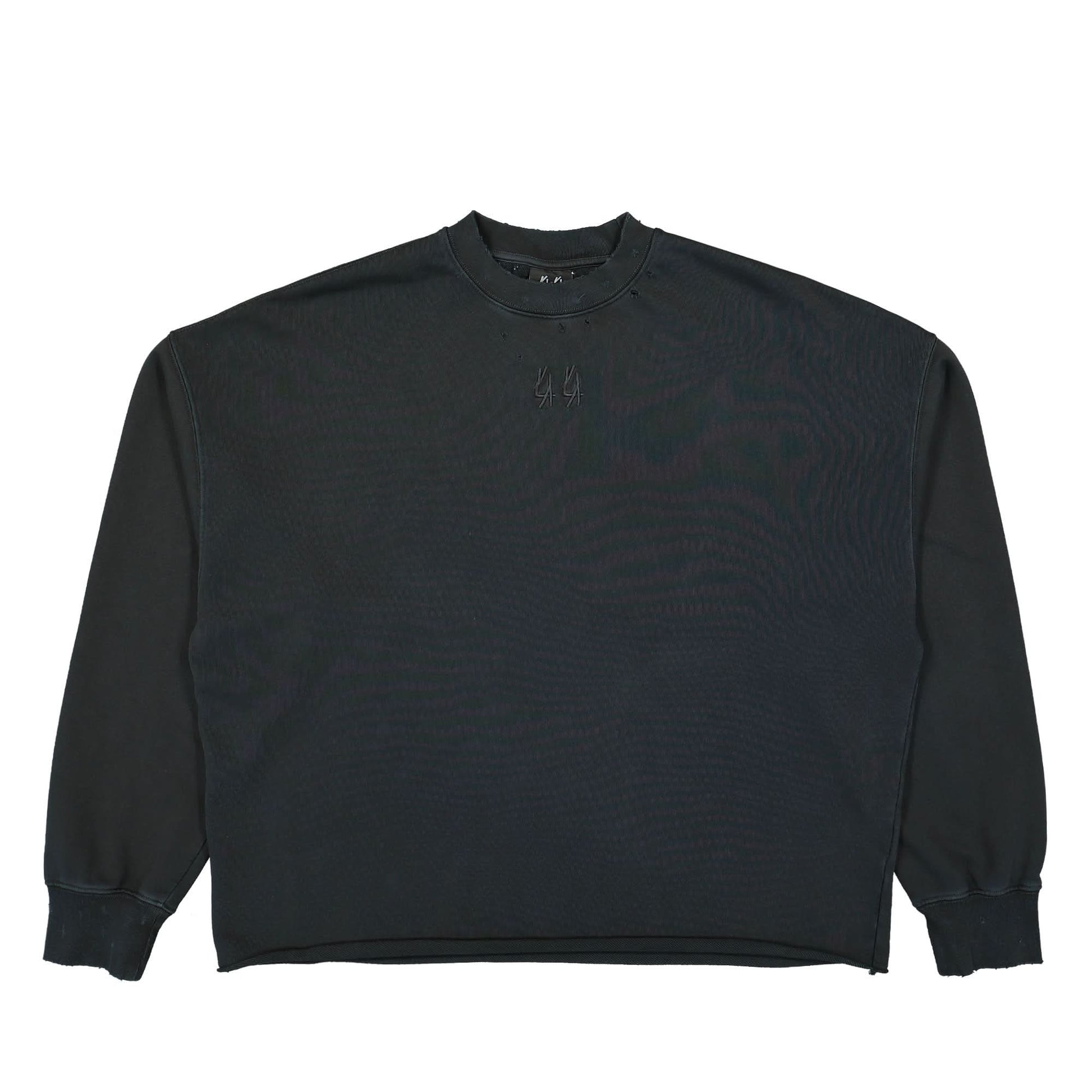 44 Label Group Leid Raw Crewneck Black Detail view 1 | Gate