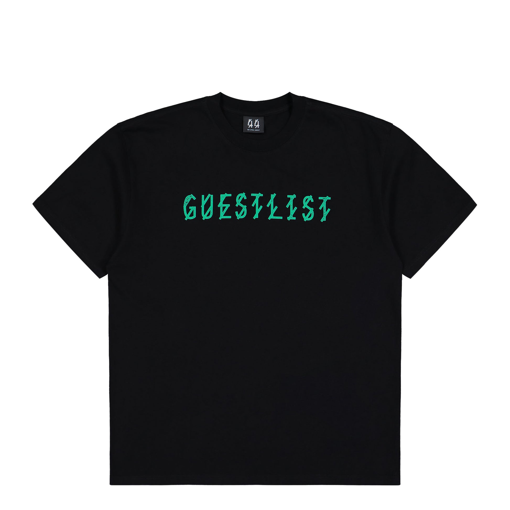 44 Label Group Guestlist Tee Black + Guestlist Emerald T-Shirts B0030556-FA582-P662 Detail View 1 | GATE