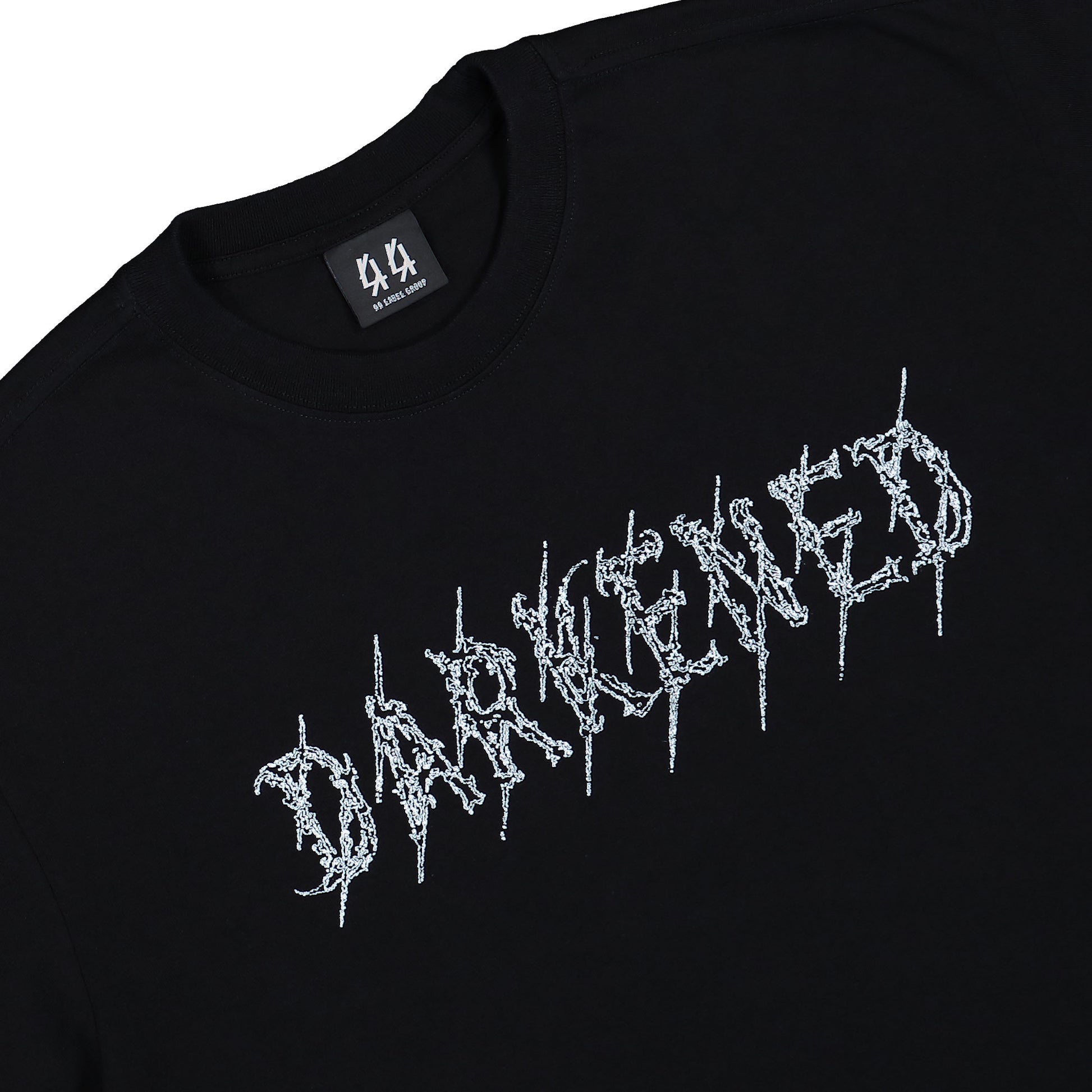 44 Label Group Darkened Type Tee Black + Darkened Red White T-Shirts B0030556-FA582-P675 Detail View 3 | GATE