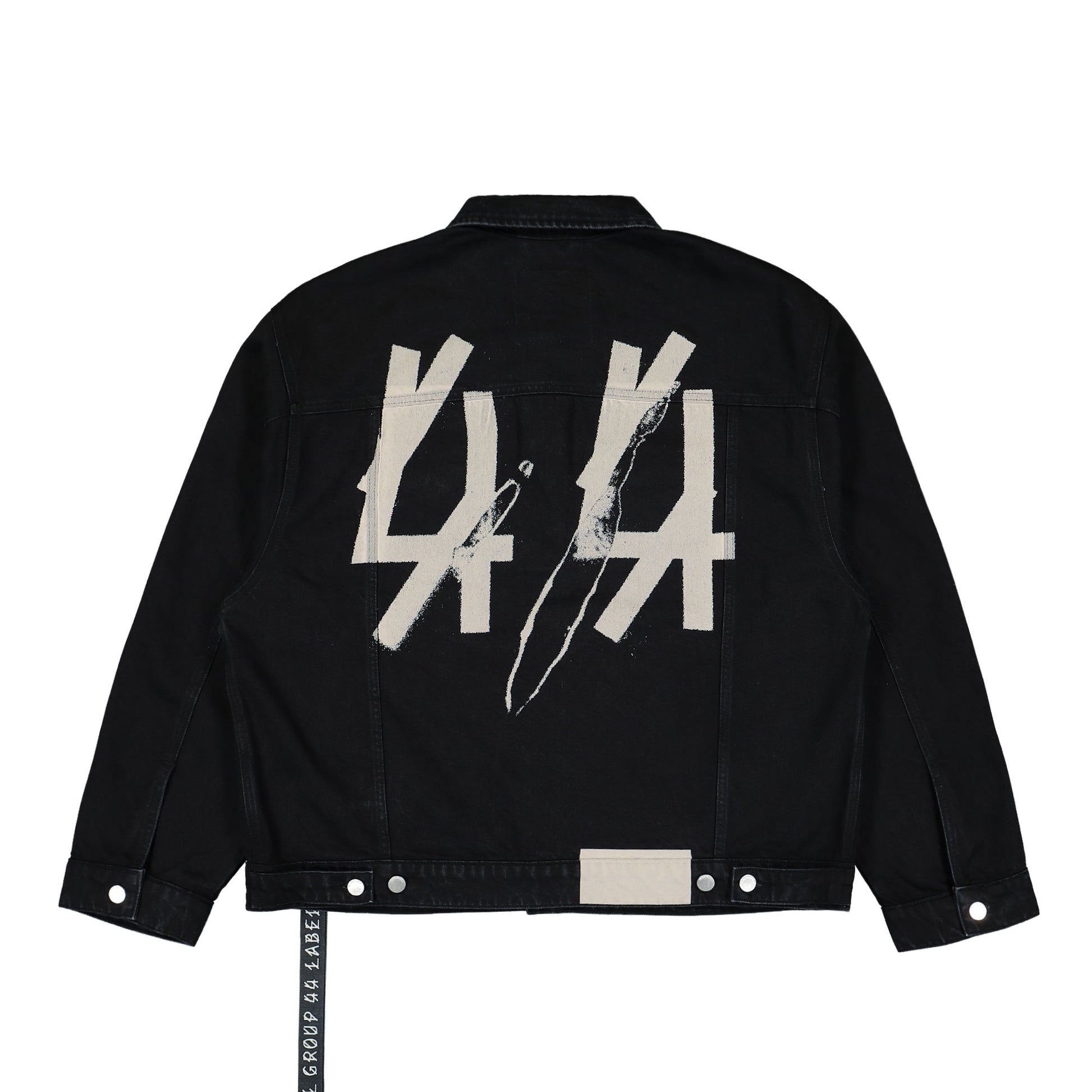 44 Label Group Denim Jacket Black Denim Tex 4 Black Detail view 5 | Gate