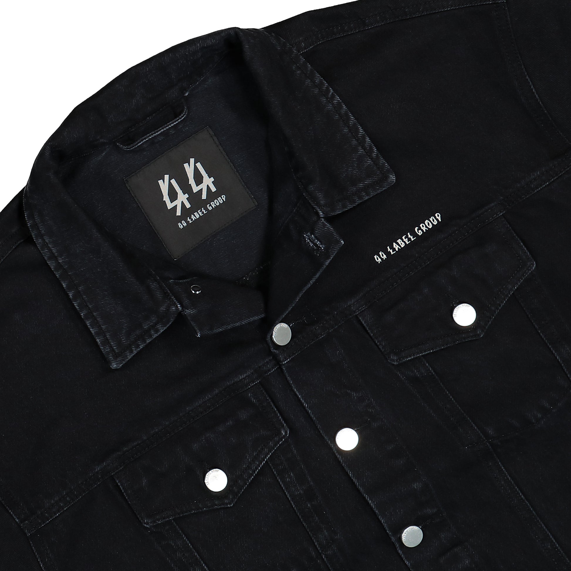 44 Label Group Denim Jacket Black Denim Tex 4 Black Detail view 6 | Gate