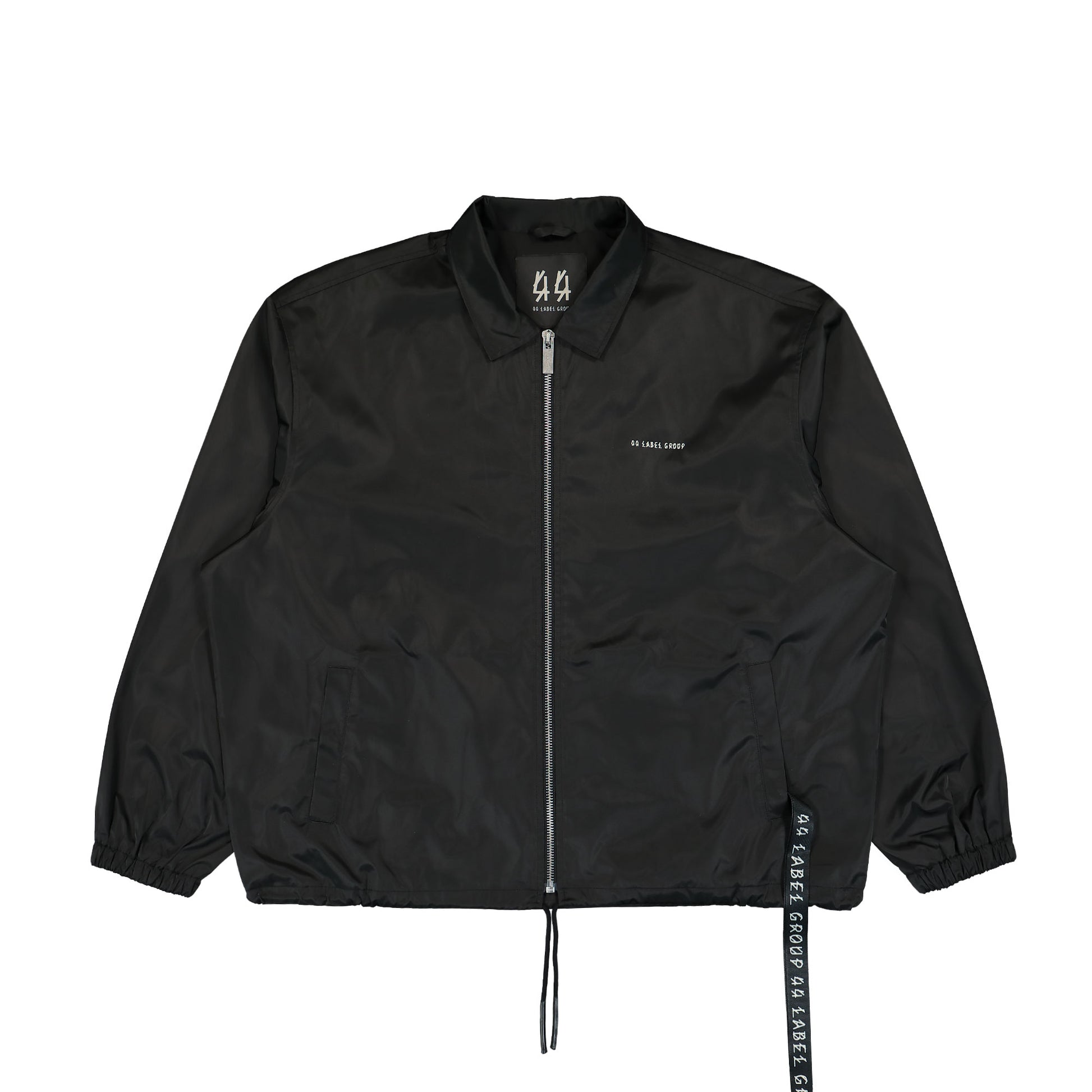44 Label Group Tour Coach Jacket Drill Bomber Tex 7 Black Detail view 1 | Gate