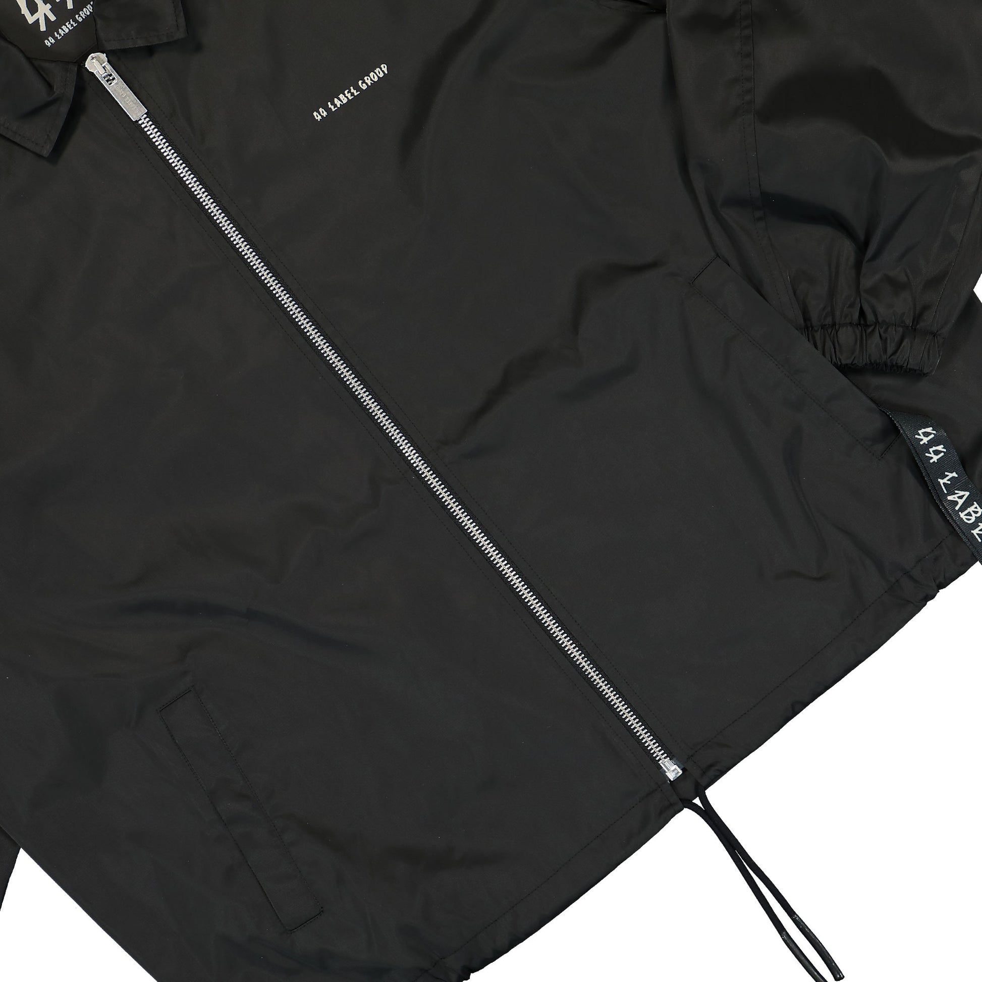 44 Label Group Tour Coach Jacket Drill Bomber Tex 7 Black Detail view 4 | Gate