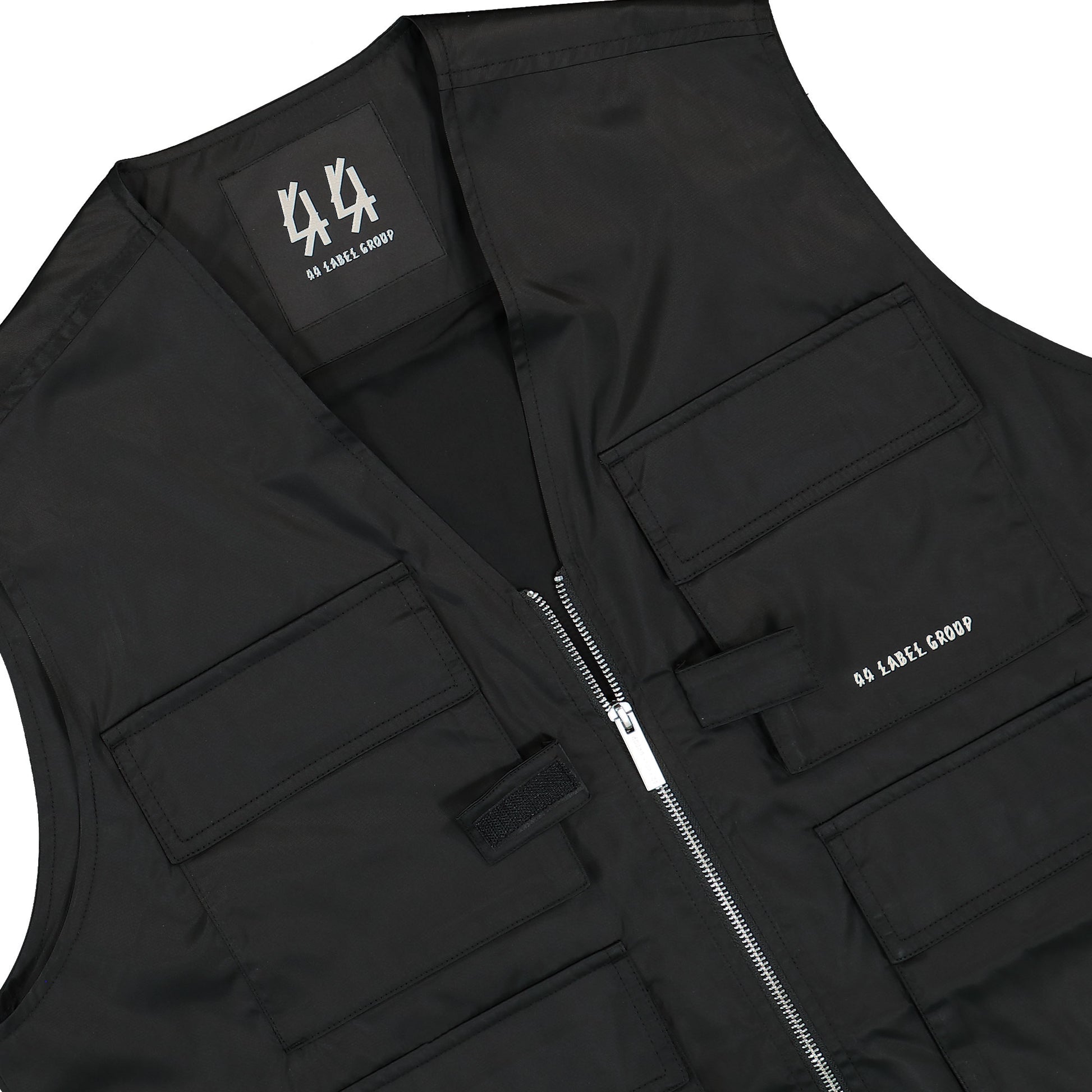 44 Label Group 44 Vest Drill Bomber Tex 7 Black Detail view 3 | Gate