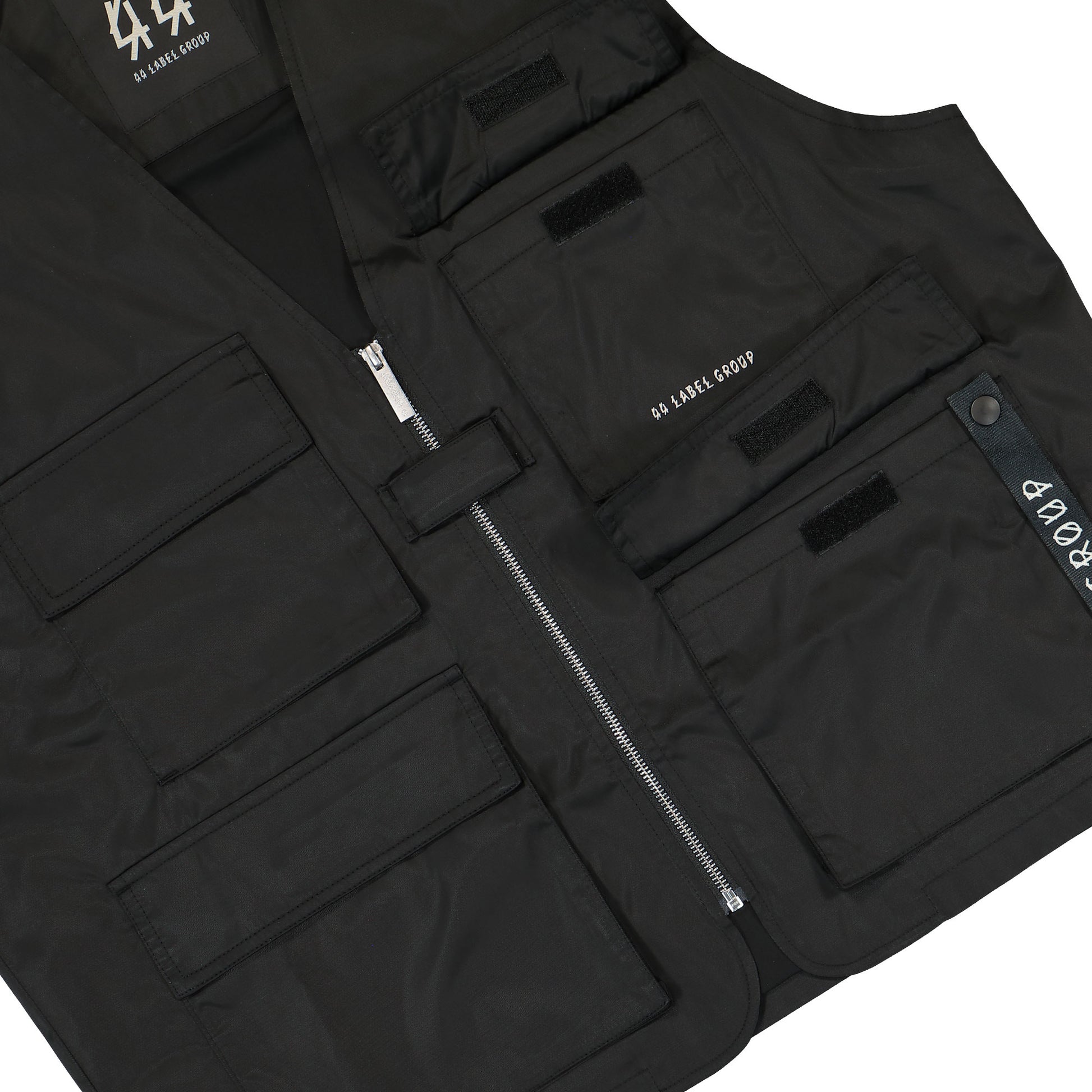 44 Label Group 44 Vest Drill Bomber Tex 7 Black Detail view 4 | Gate
