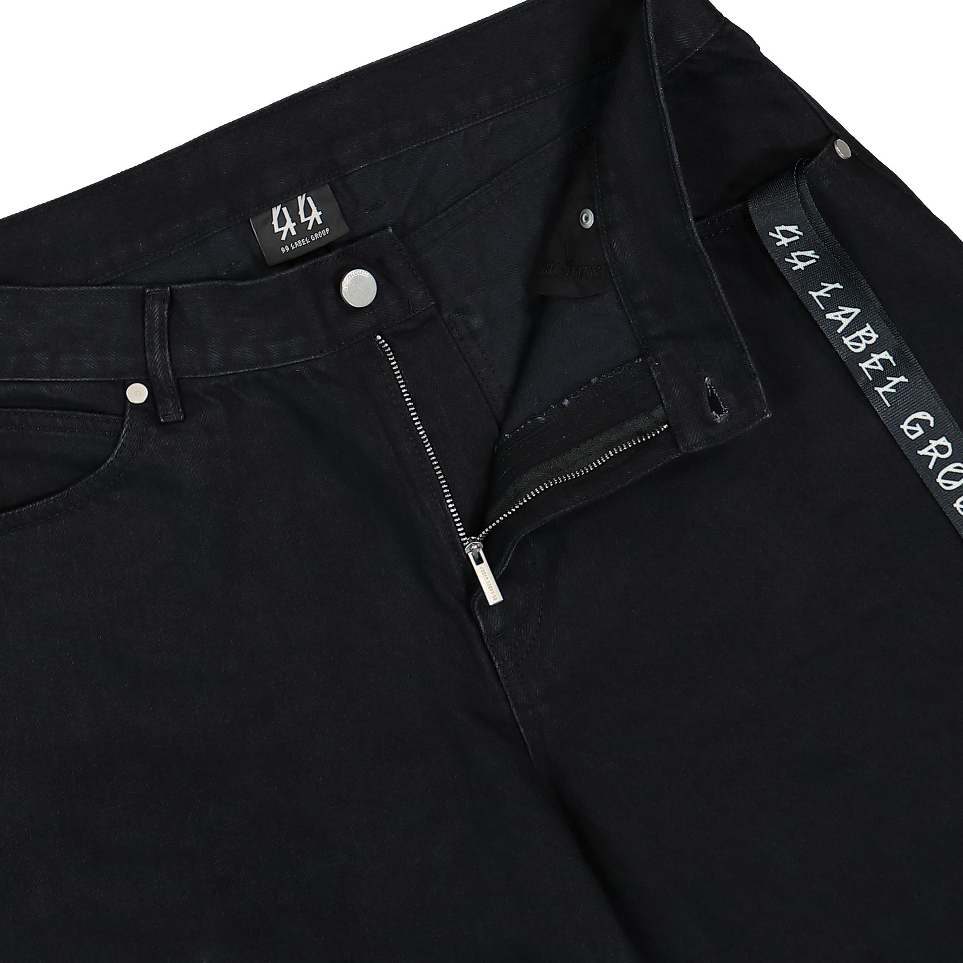 44 Label Group Pappas Short LNYRD Black Denim Tex 4 Black Detail view 5 | Gate