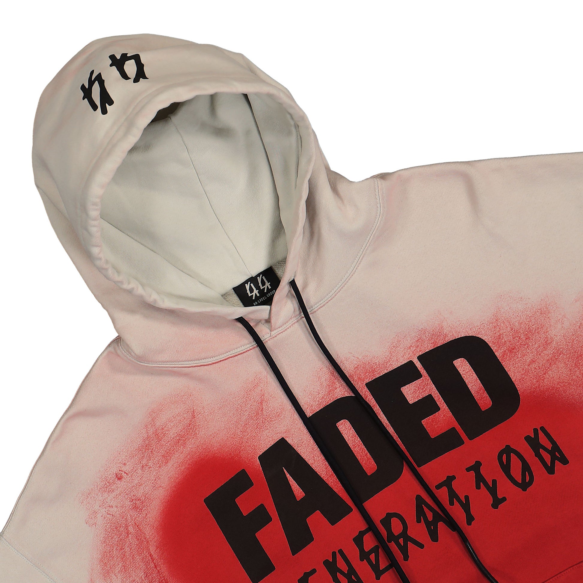 44 Label Group Hoodie New FD44 Red Detail view 3 | Gate