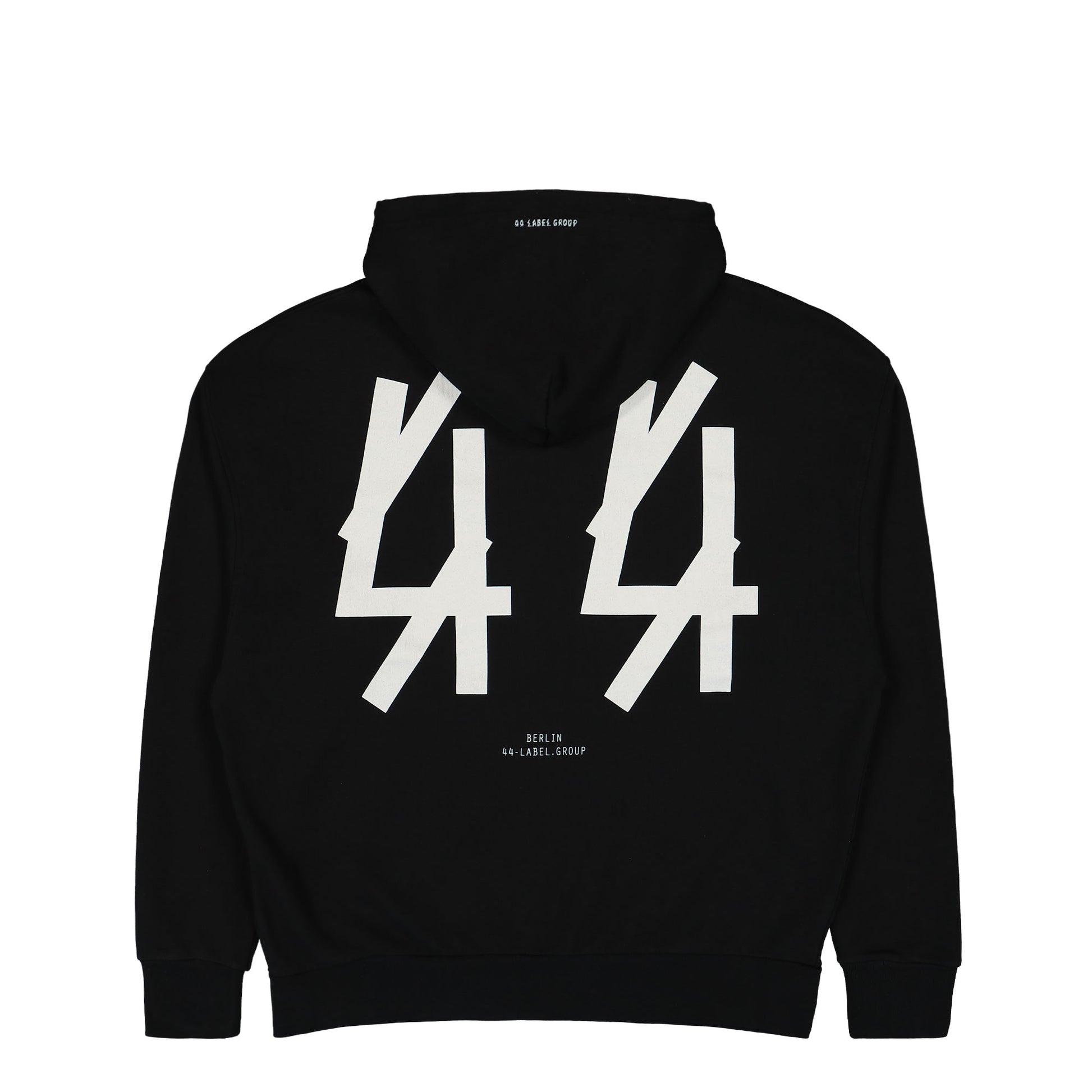 44 Label Group Zip Hoodie New FD44 Black Detail view 2 | Gate