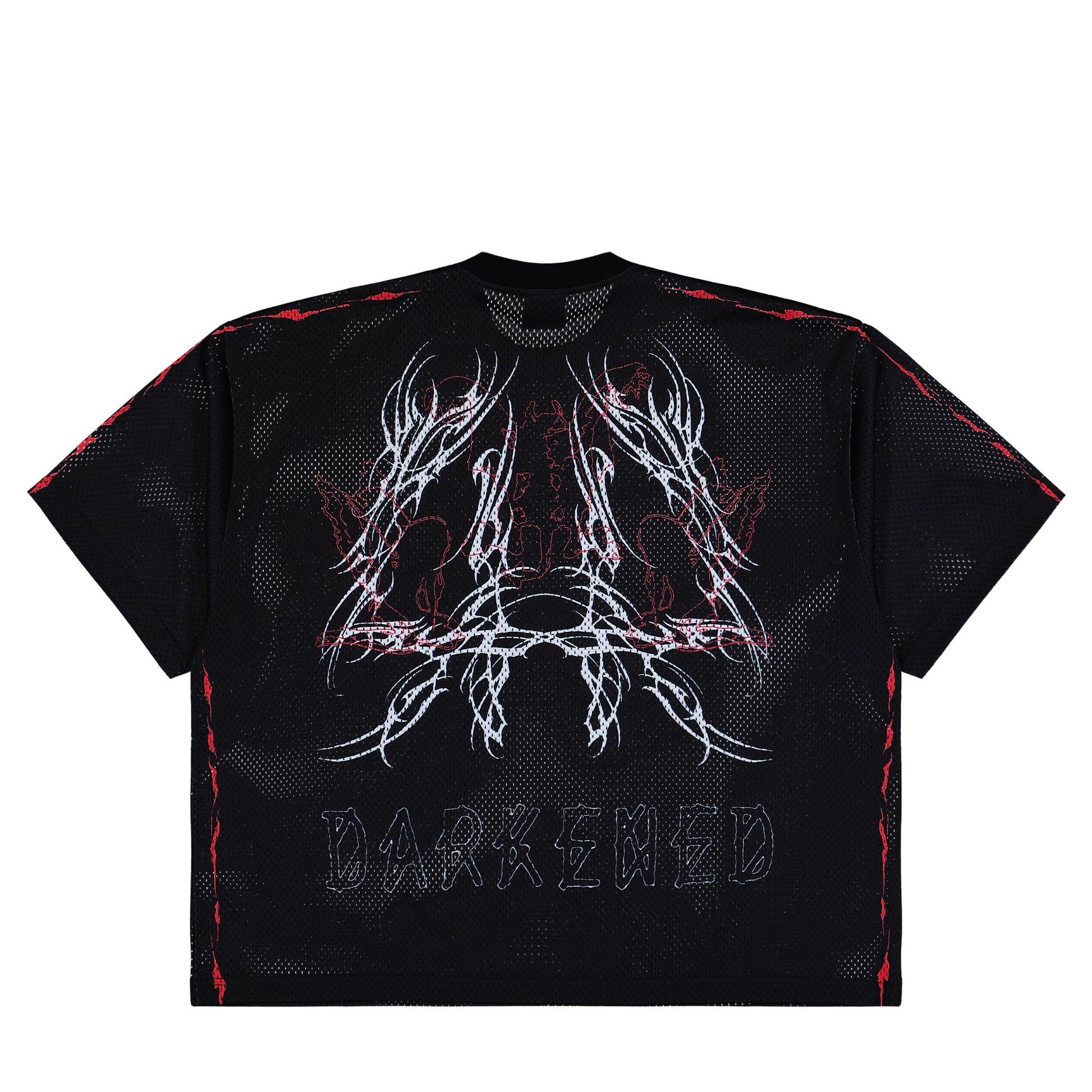 44 Label Group Y2K Soccer Tee Black + Y2K Red White T-Shirts B0030614-FA683-P699 Detail View 2 | GATE