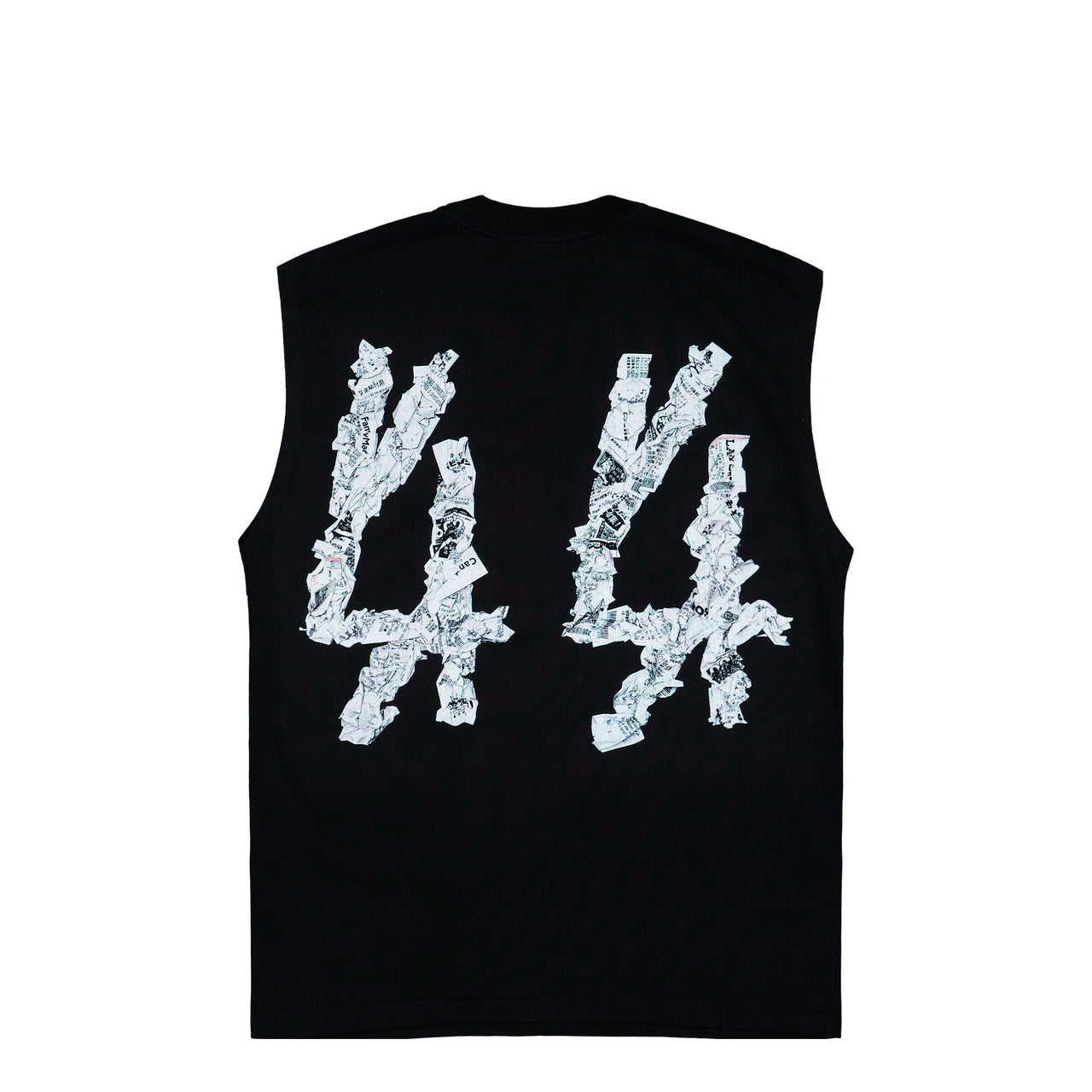 44 Label Group Product SL Sleeveless Tee Black + Product Dirty White T-Shirts B0030654-FA706-P756 Detail View 1 | GATE