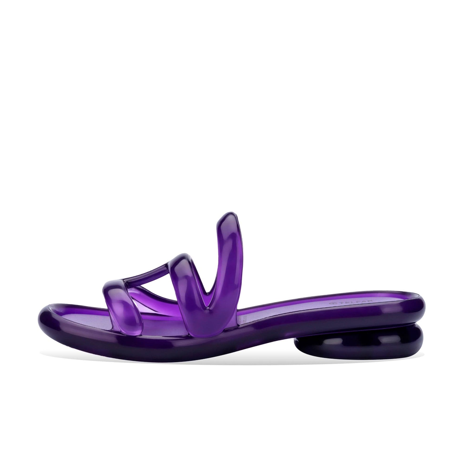 Telfar Jelly Slide Purple Slides Detail view 1 | Gate